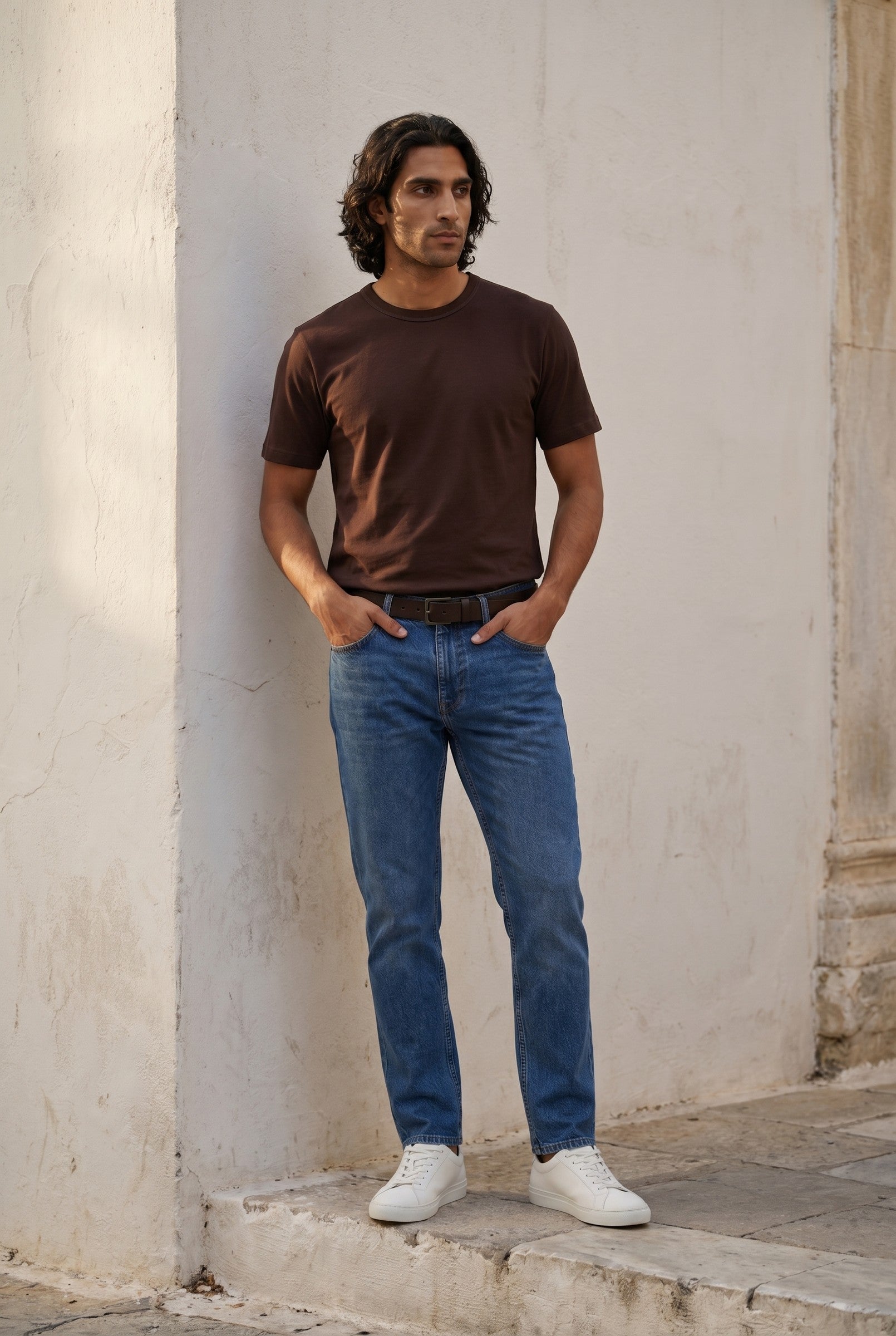 Men's Midweight Cotton Crew Neck T-Shirt | Blackstone London
