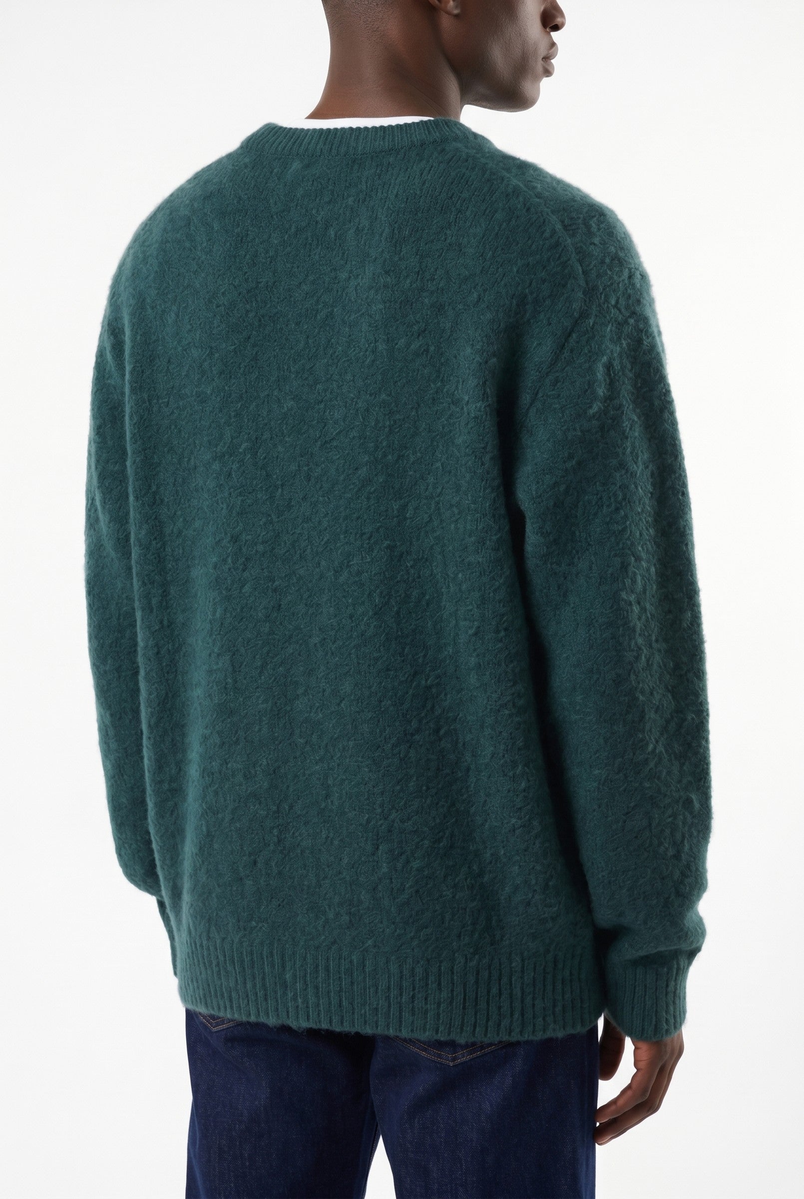 Men's Mohair Blend Crewneck Sweater | Blackstone London