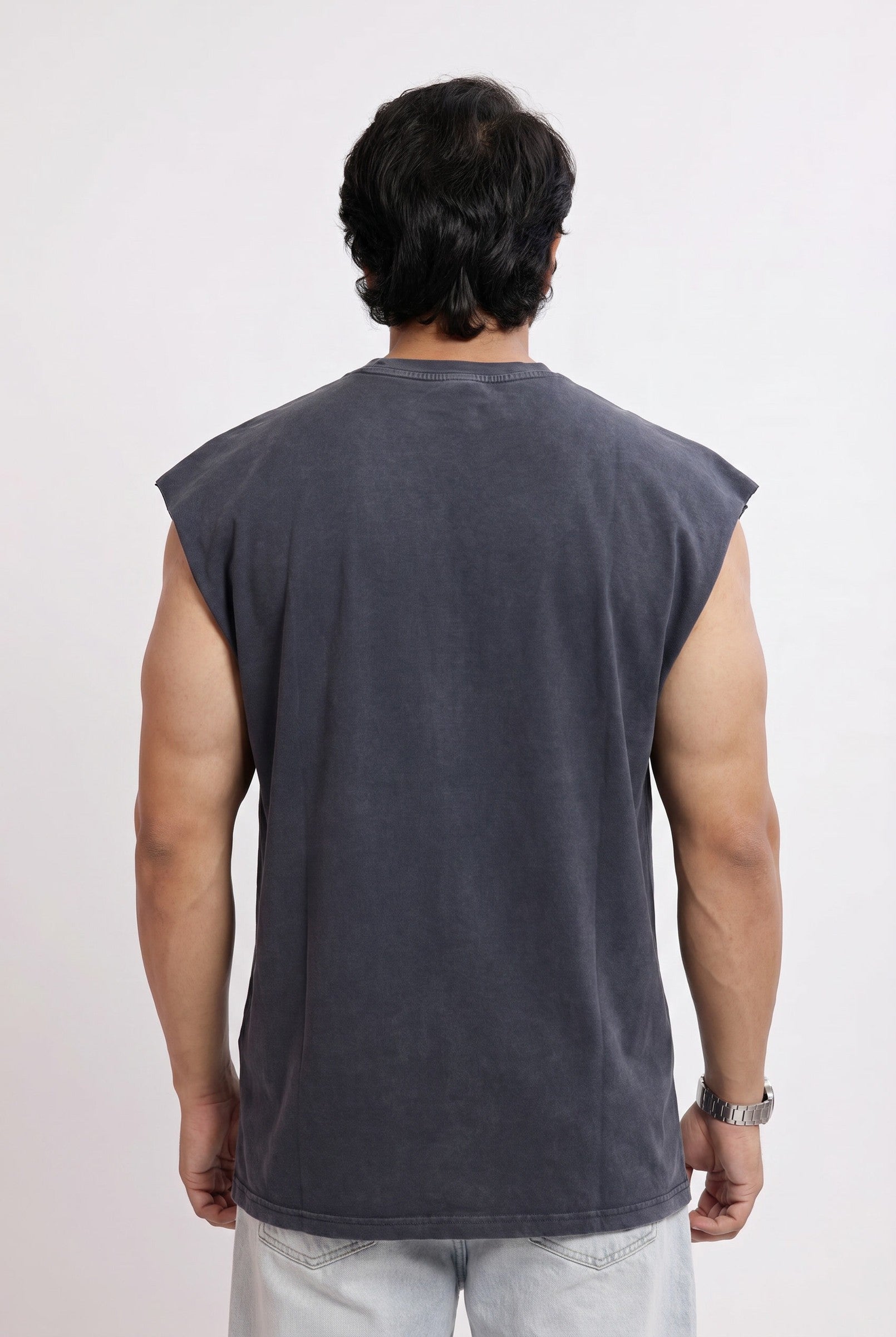 Men's Skull Samurai Cap Sleeve Tank | Blackstone London