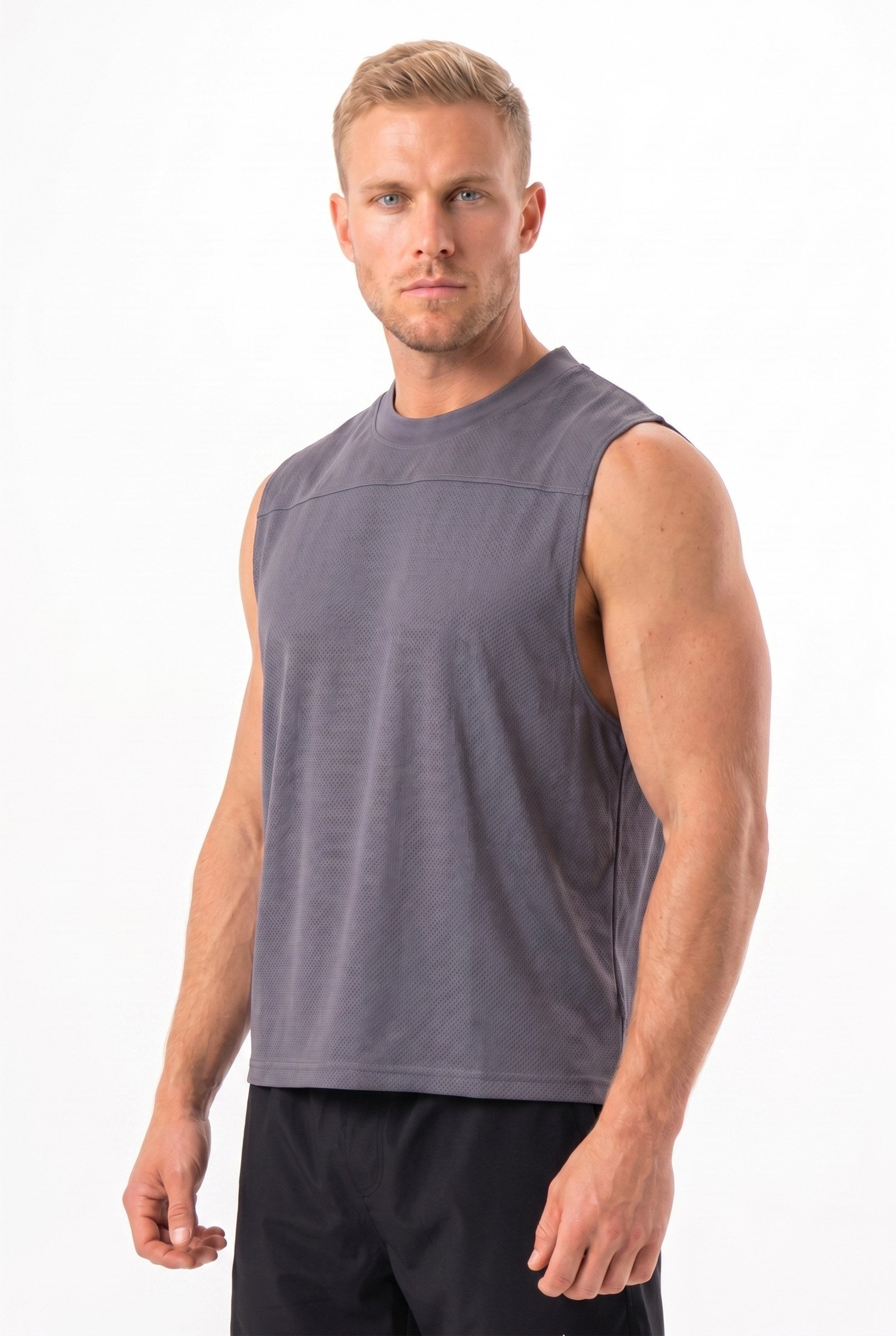 Men's Mesh Flex Muscle Tank Top | Blackstone London