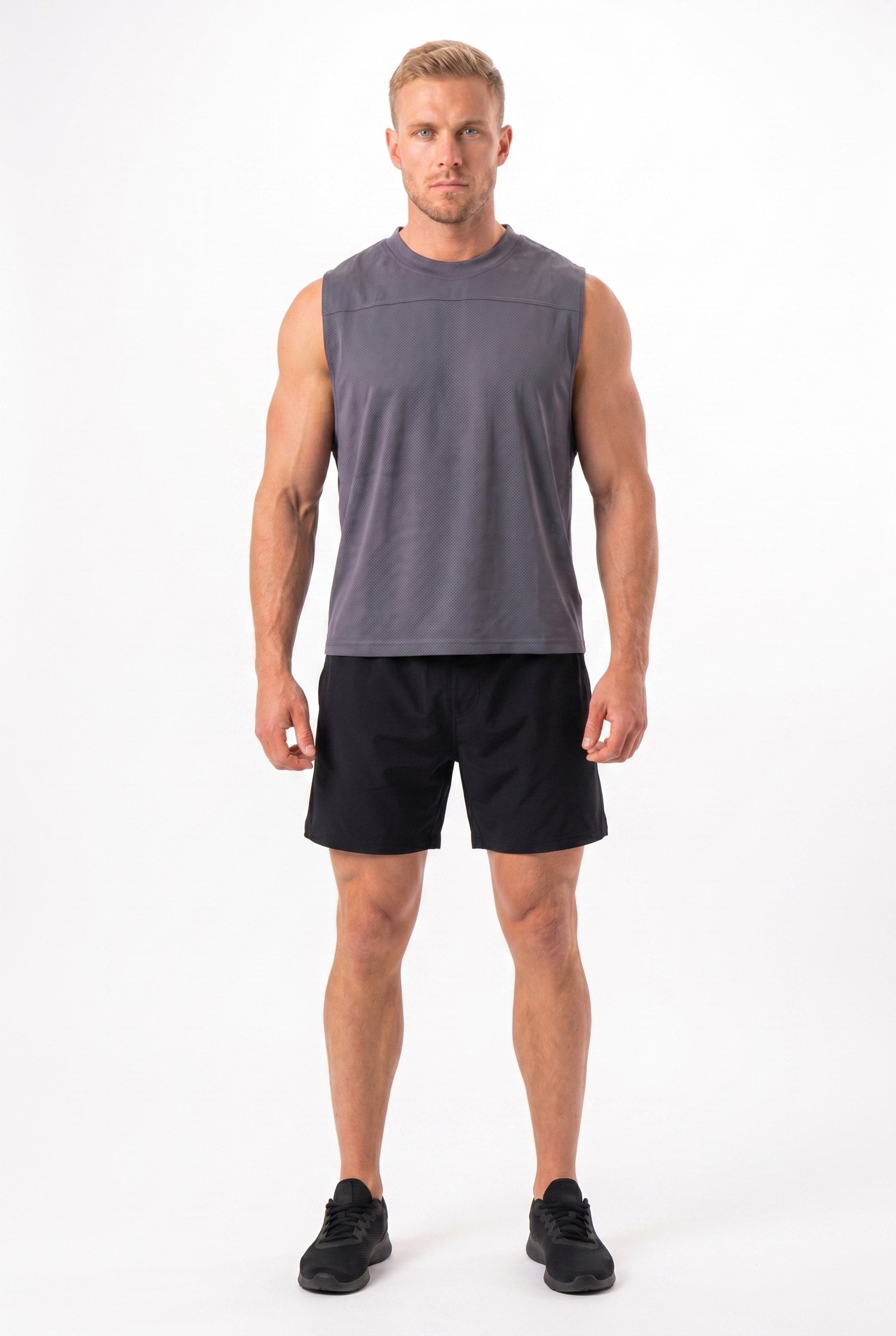 Men's Mesh Flex Muscle Tank Top | Blackstone London