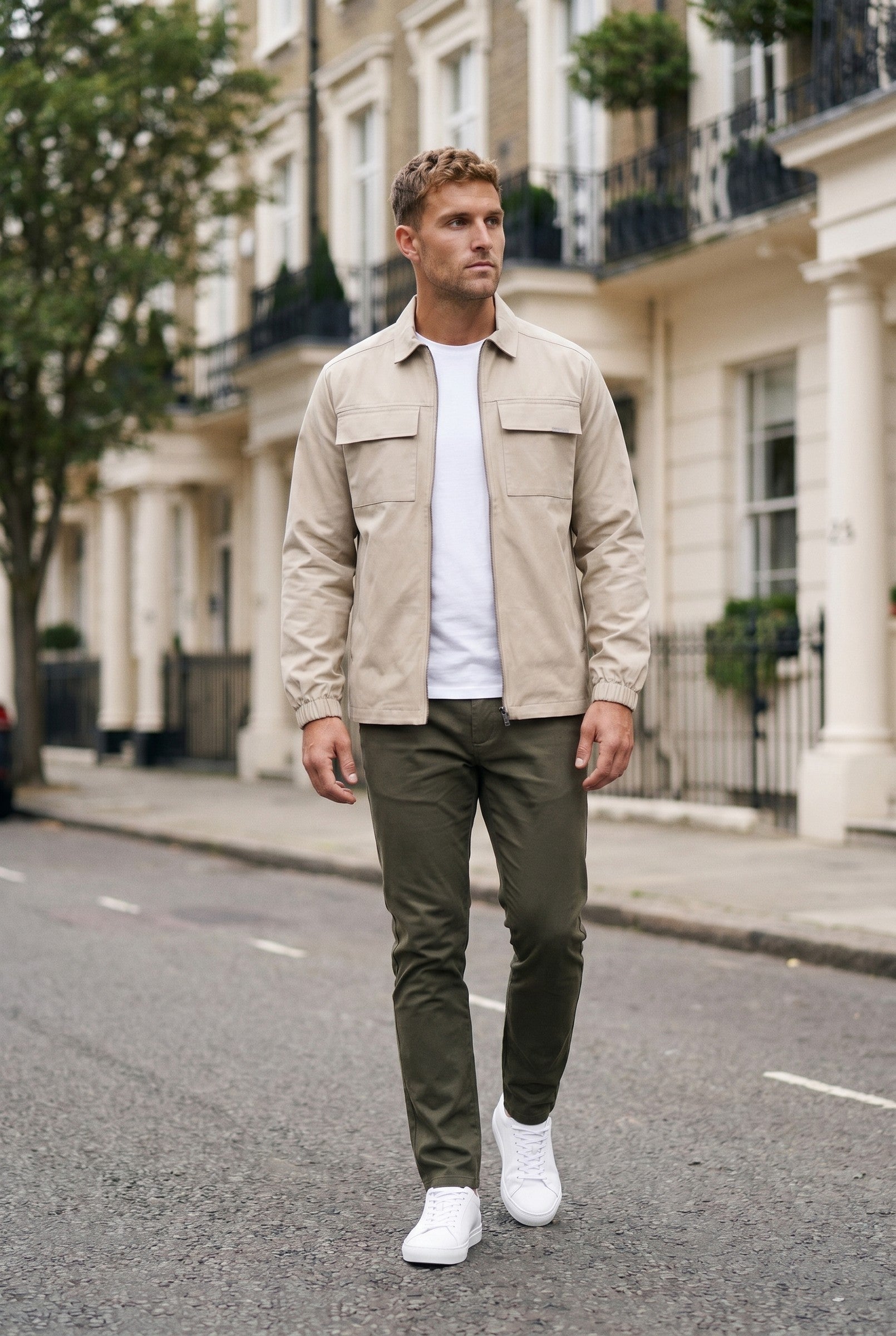 Men's Smart Utility Overshirt | Blackstone London