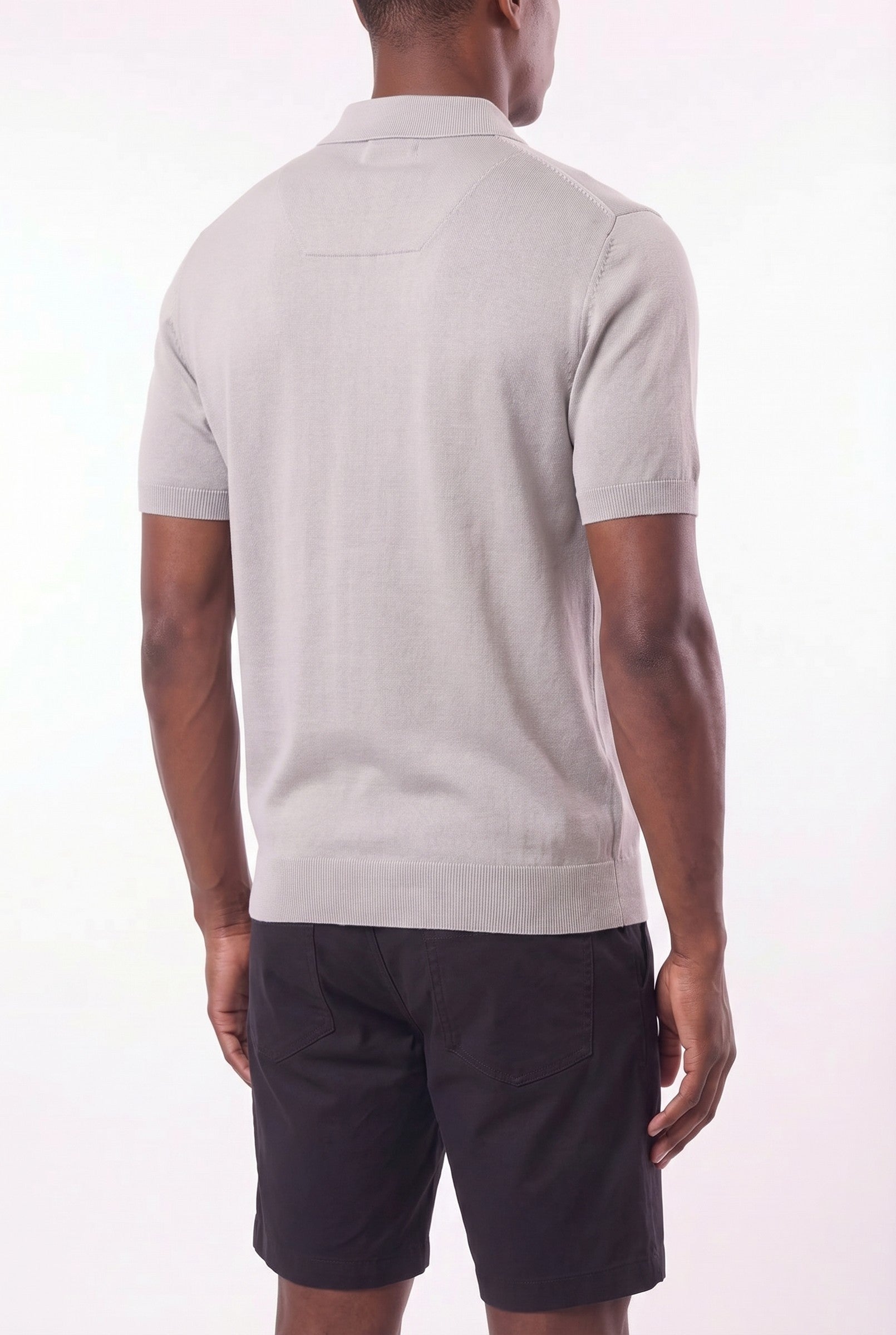 Men's Fine Knit Polo Shirt | Blackstone London