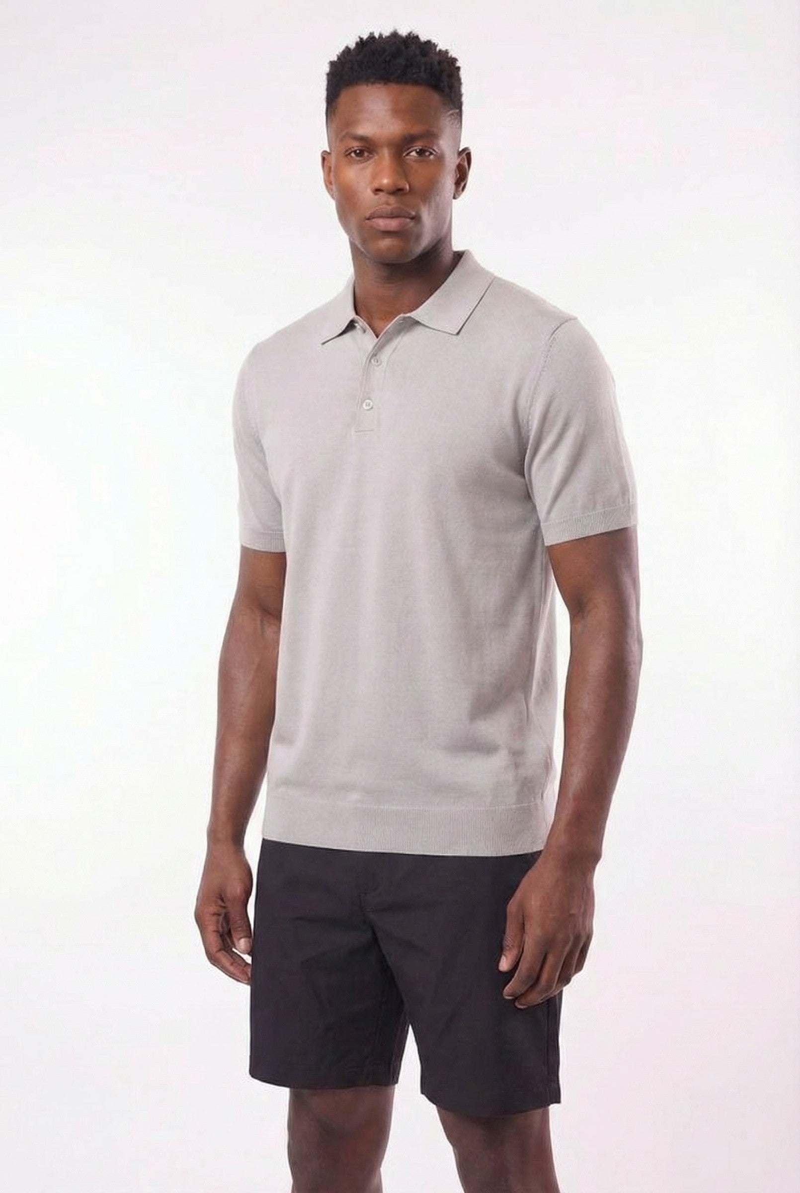 Men's Fine Knit Polo Shirt | Blackstone London