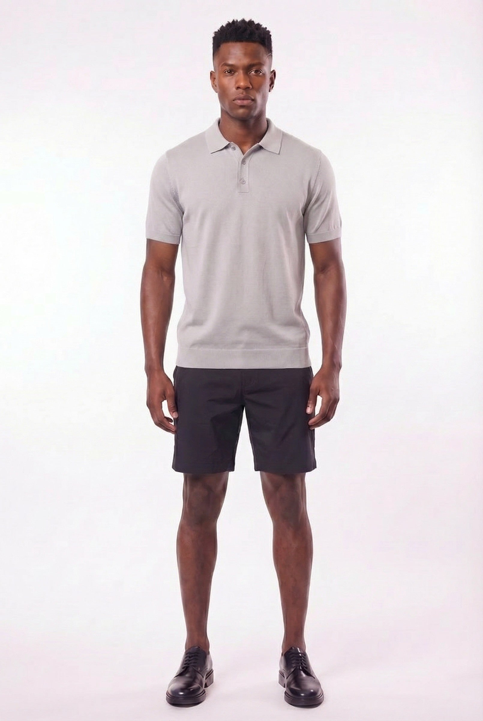 Men's Fine Knit Polo Shirt | Blackstone London