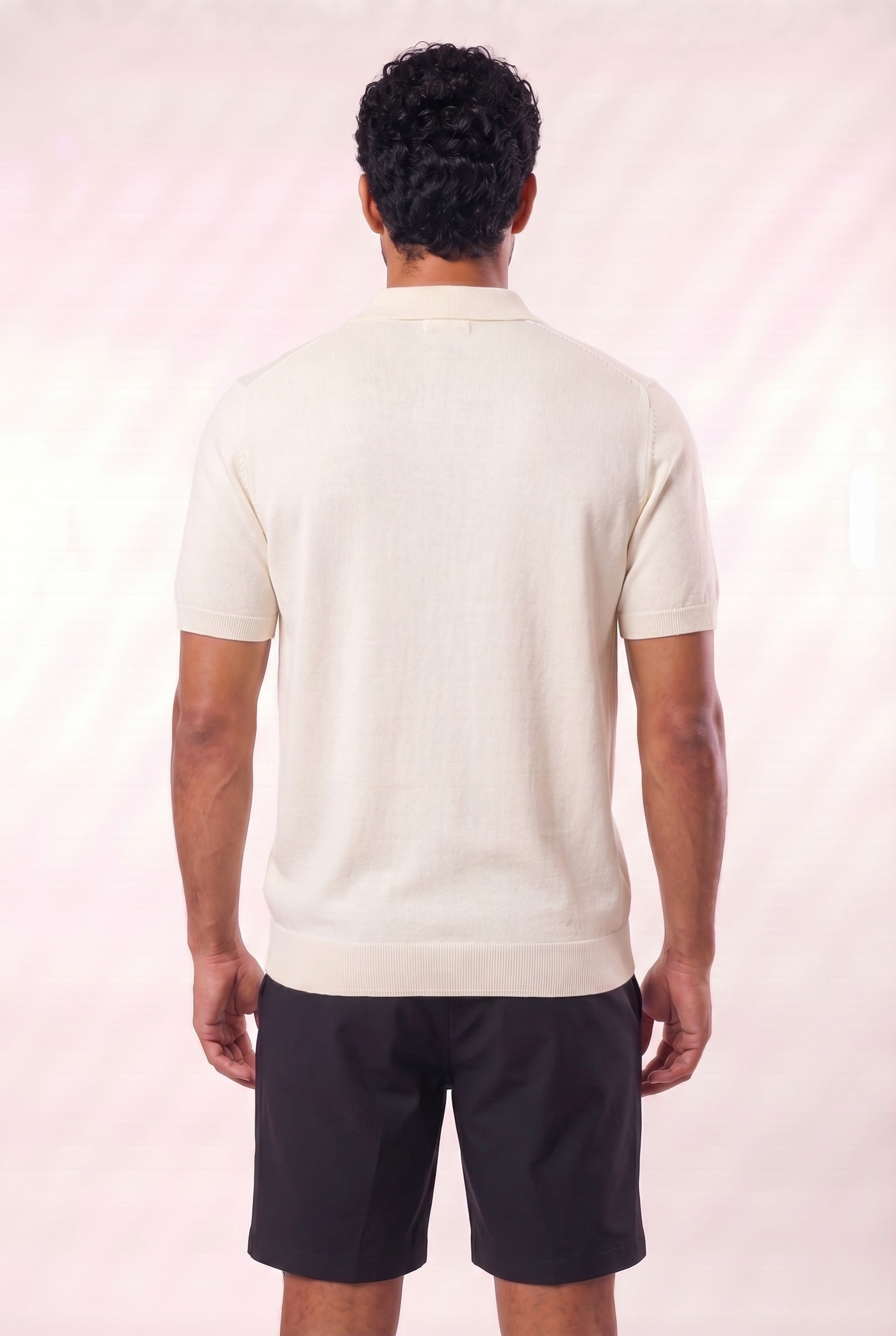 Men's Fine Knit Polo Shirt | Blackstone London