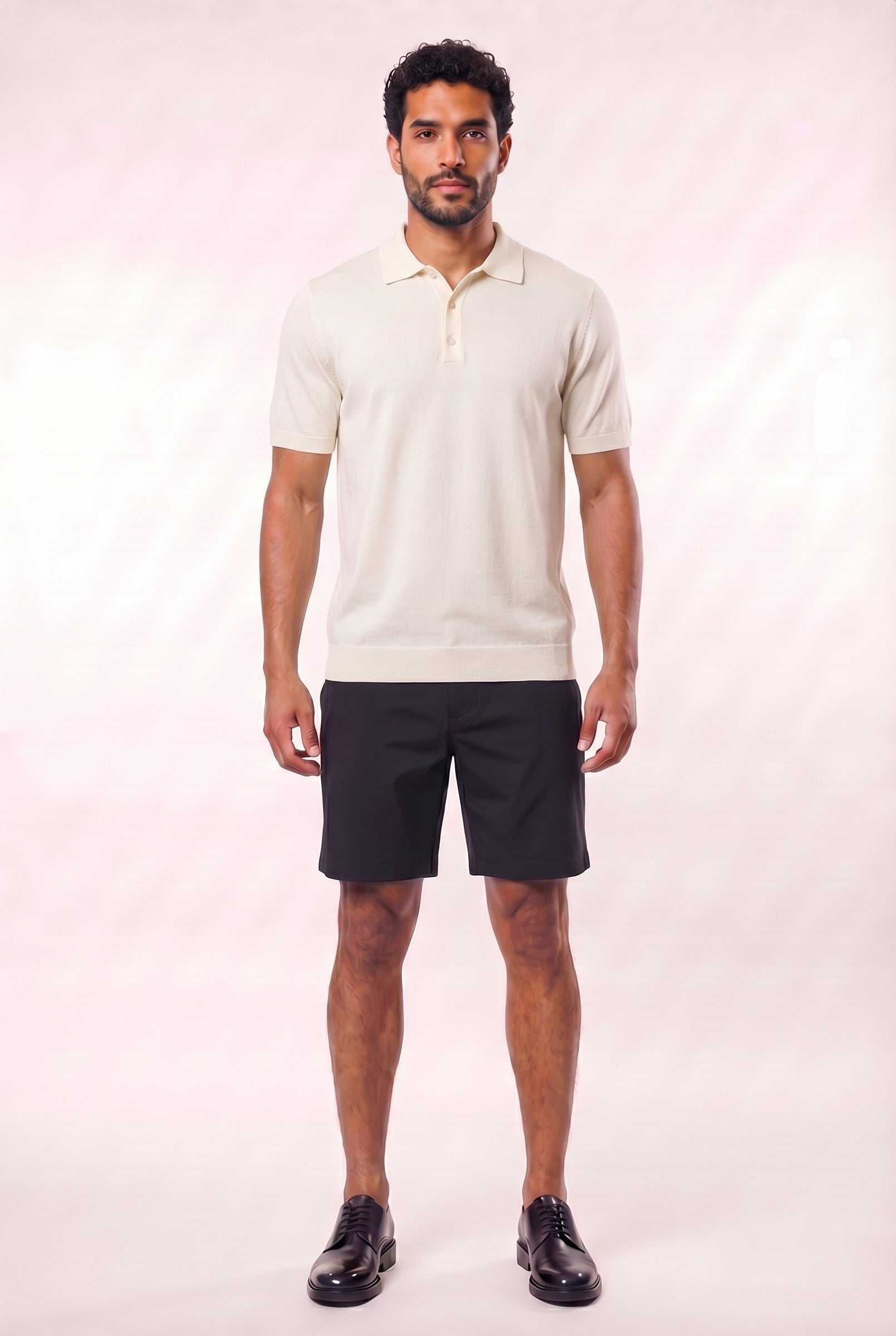 Men's Fine Knit Polo Shirt | Blackstone London