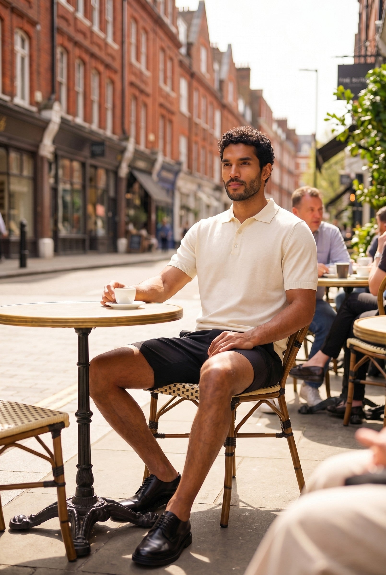 Men's Fine Knit Polo Shirt | Blackstone London