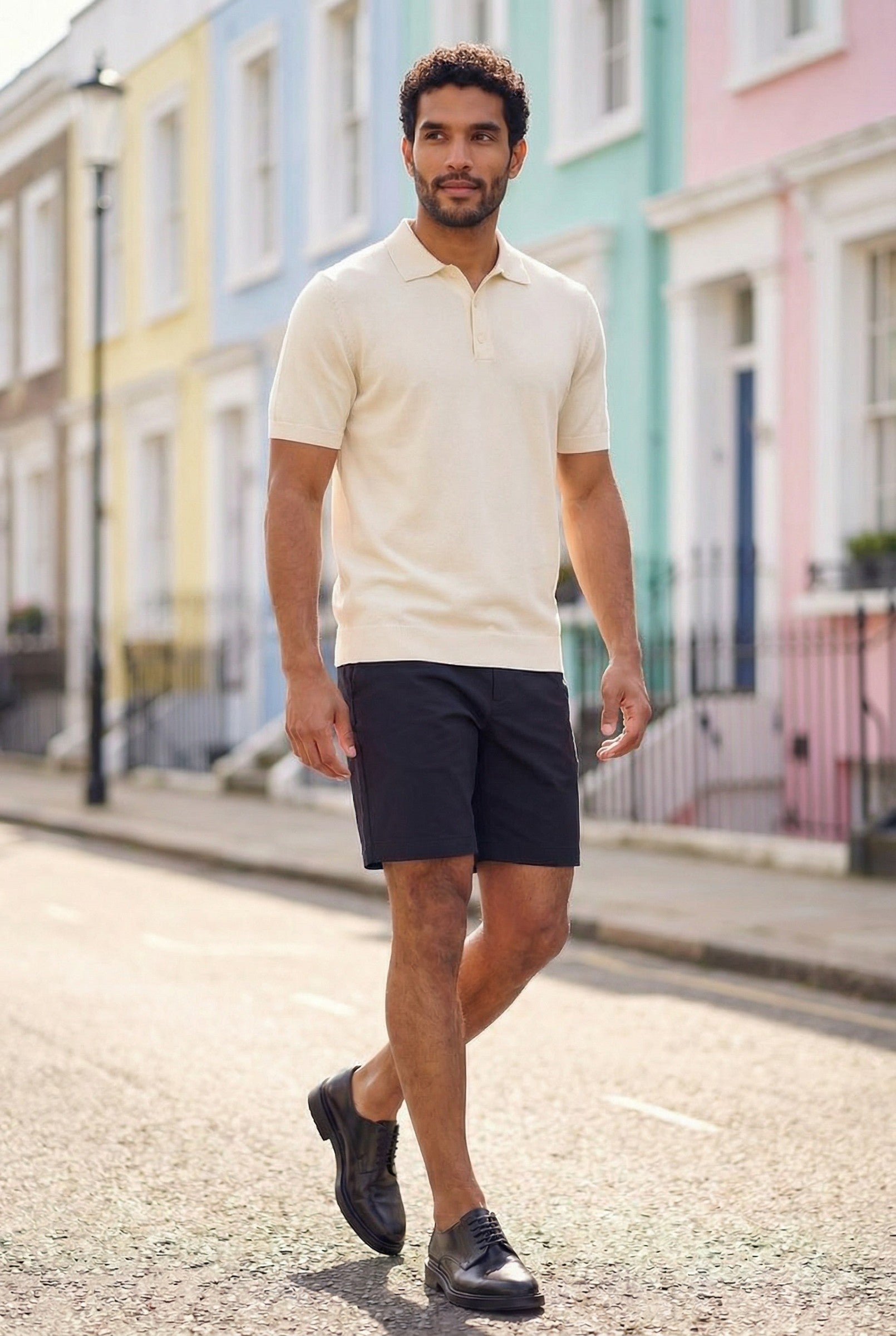 Men's Fine Knit Polo Shirt | Blackstone London
