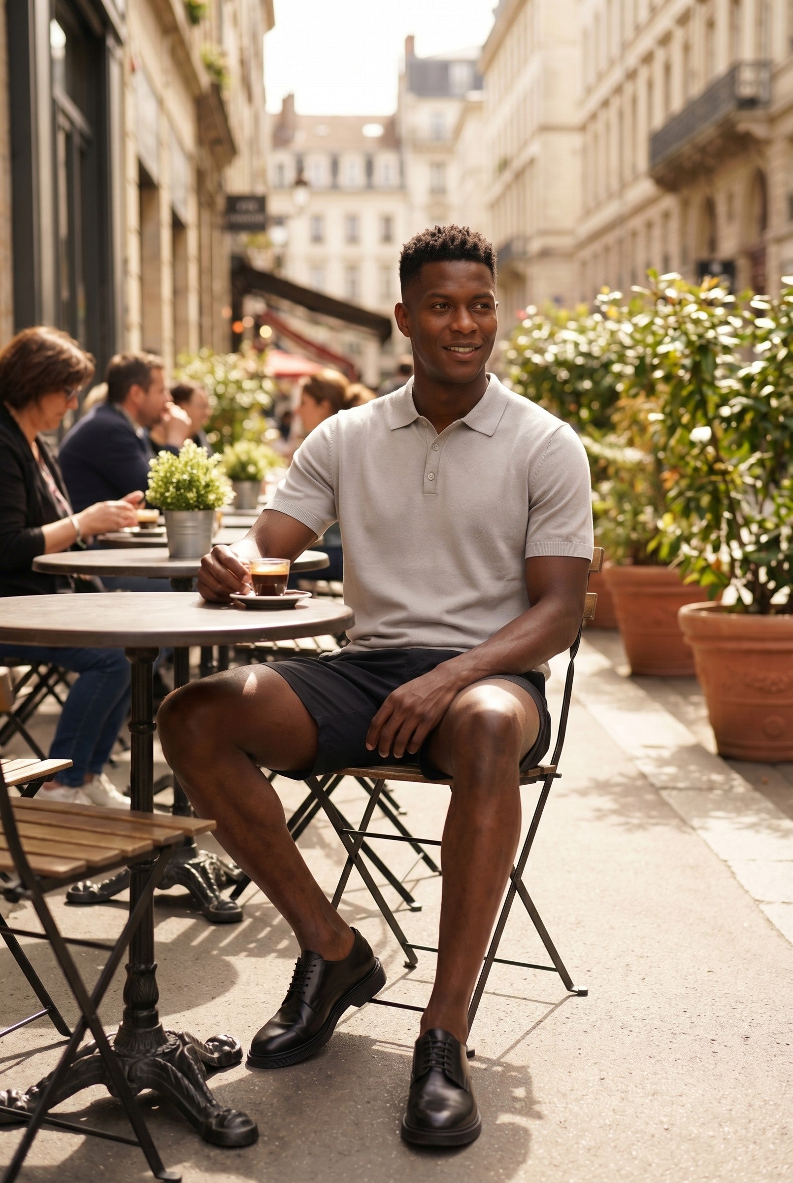 Men's Fine Knit Polo Shirt | Blackstone London