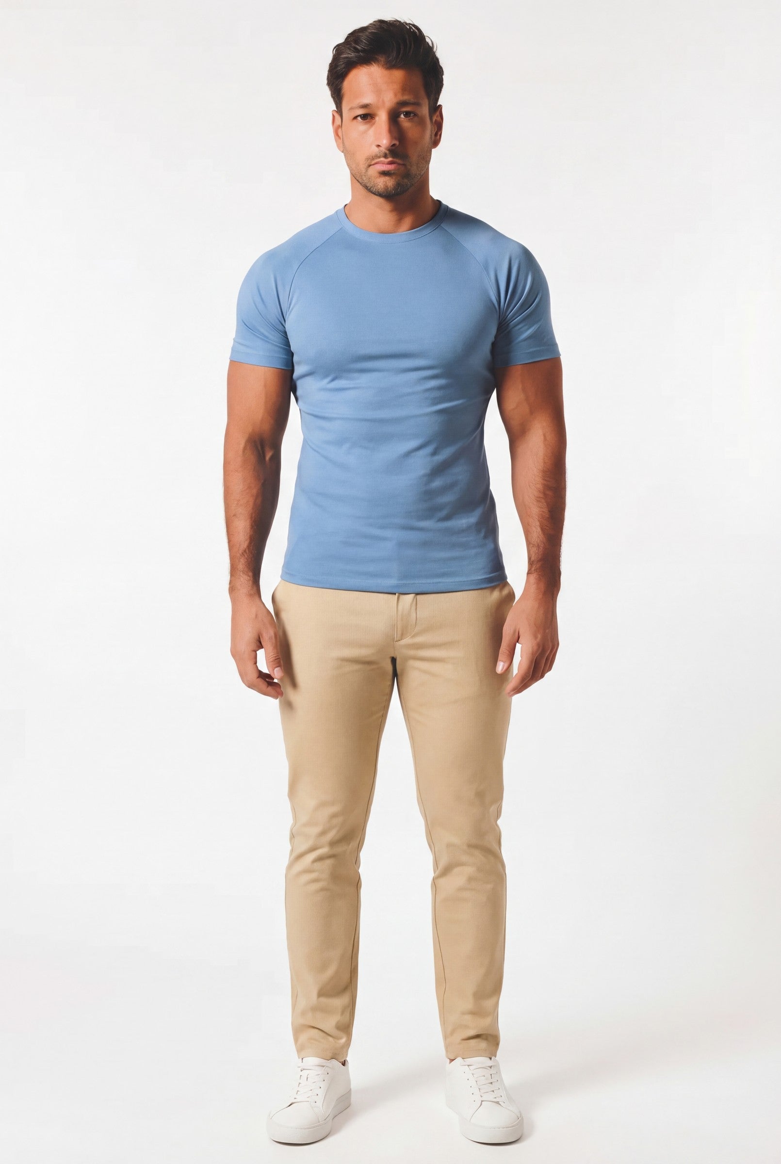 Men's Mercerised Cotton Crewneck T-Shirt | Blackstone London