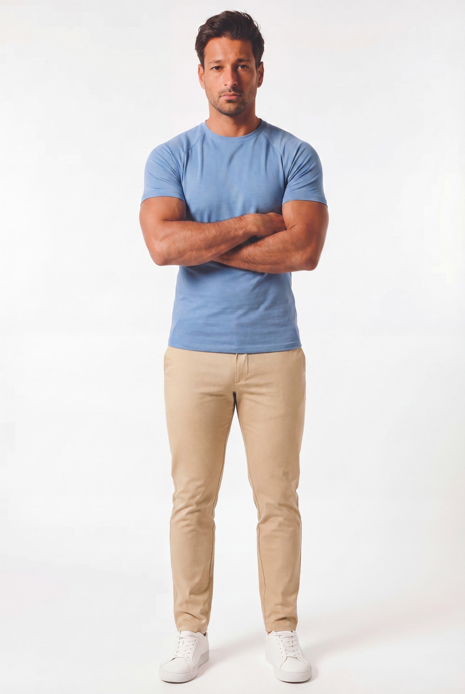 Men's Mercerised Cotton Crewneck T-Shirt | Blackstone London