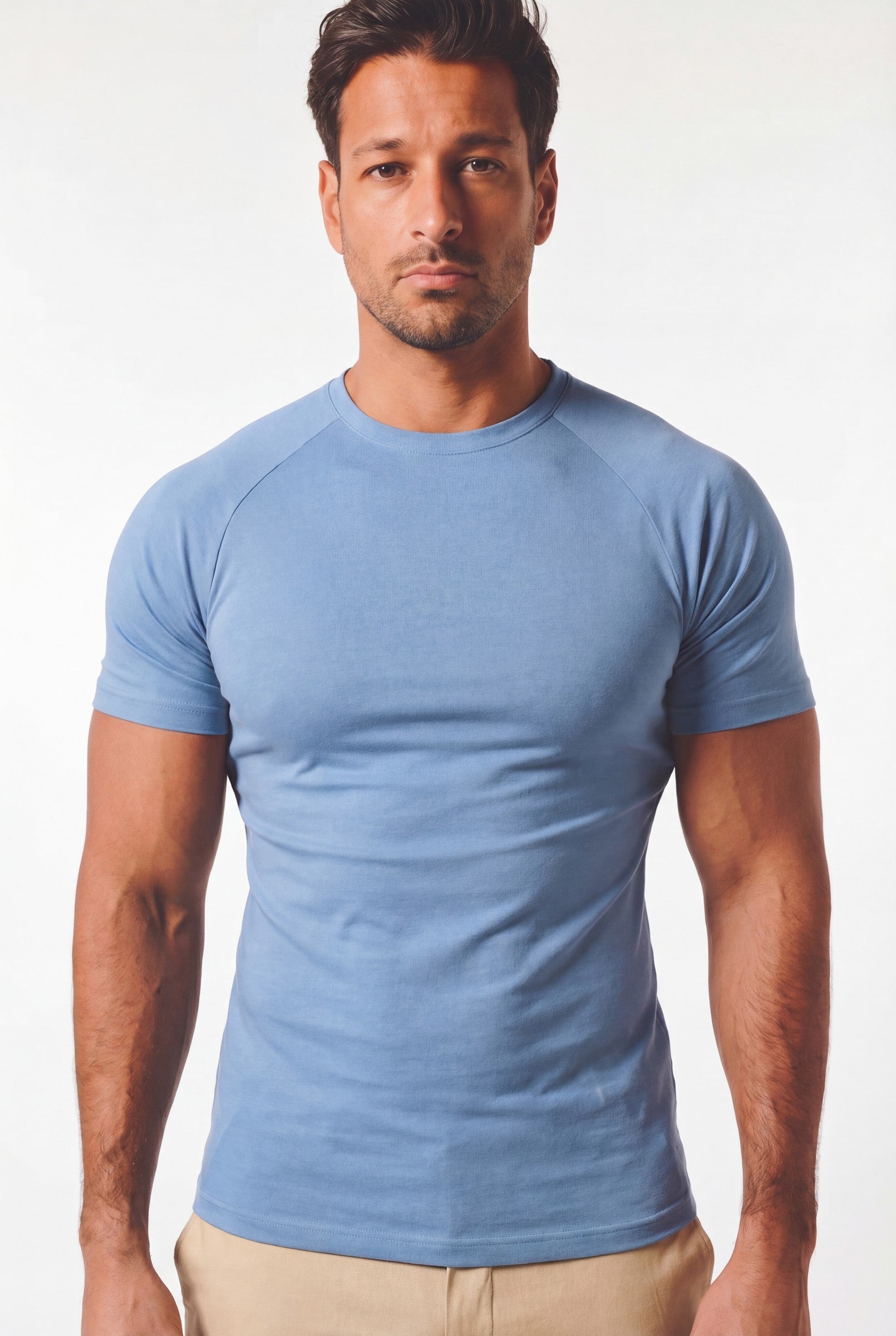 Men's Mercerised Cotton Crewneck T-Shirt | Blackstone London