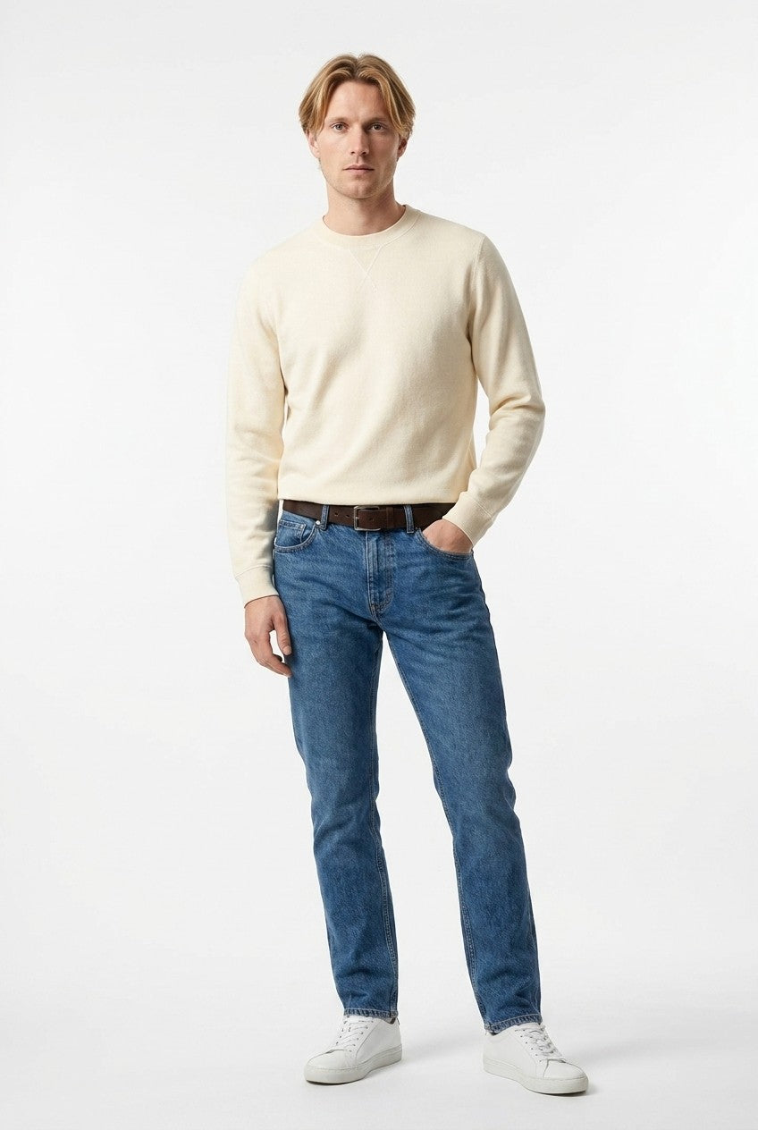 Men's Loopback Crewneck Sweatshirt | Blackstone London