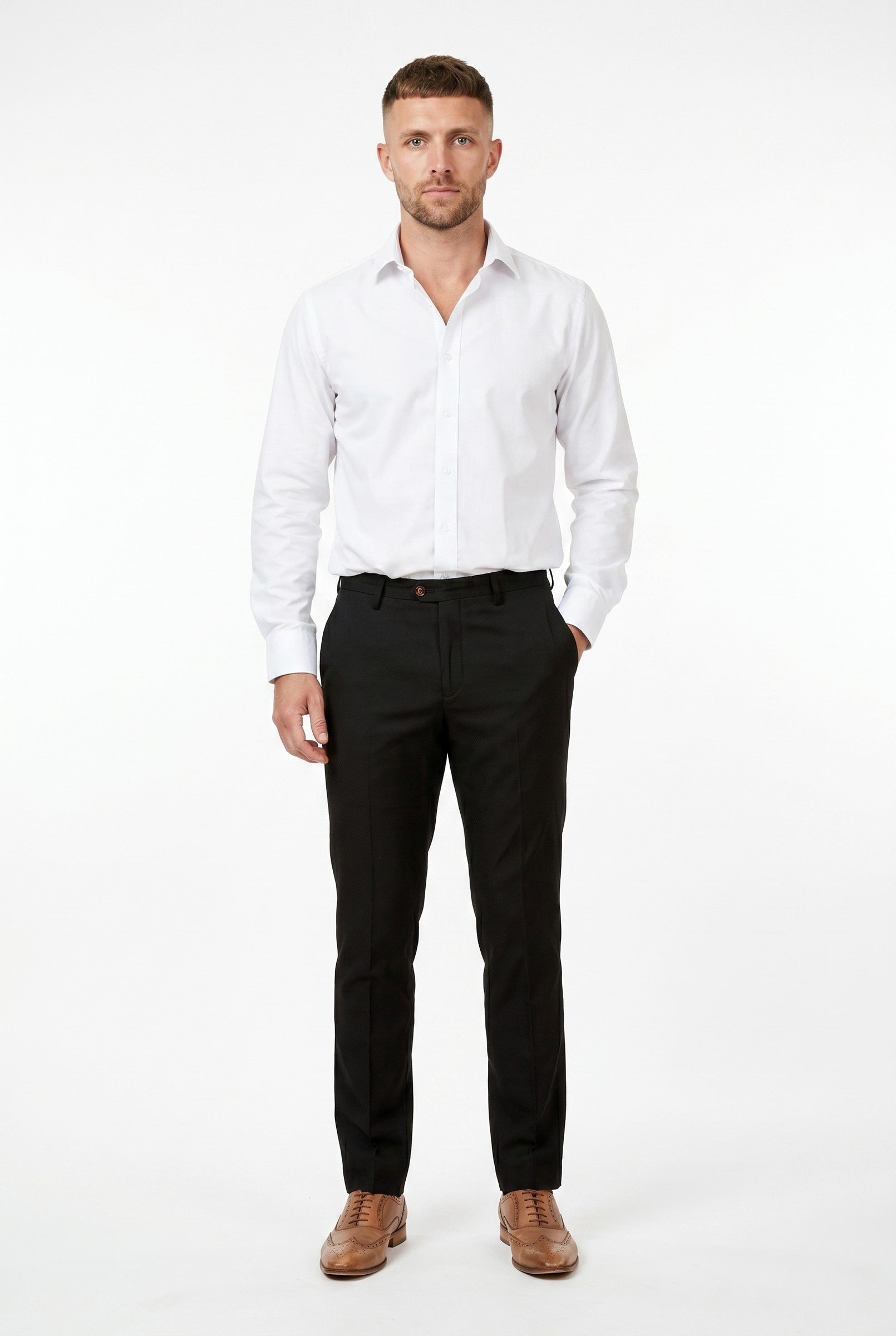 Men's Slim Fit Tailored Trousers | Blackstone London