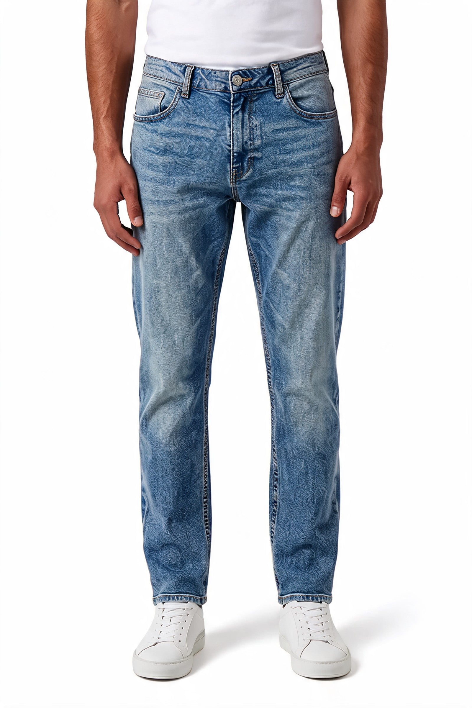Men's Straight Leg Denim Jeans | Blackstone London