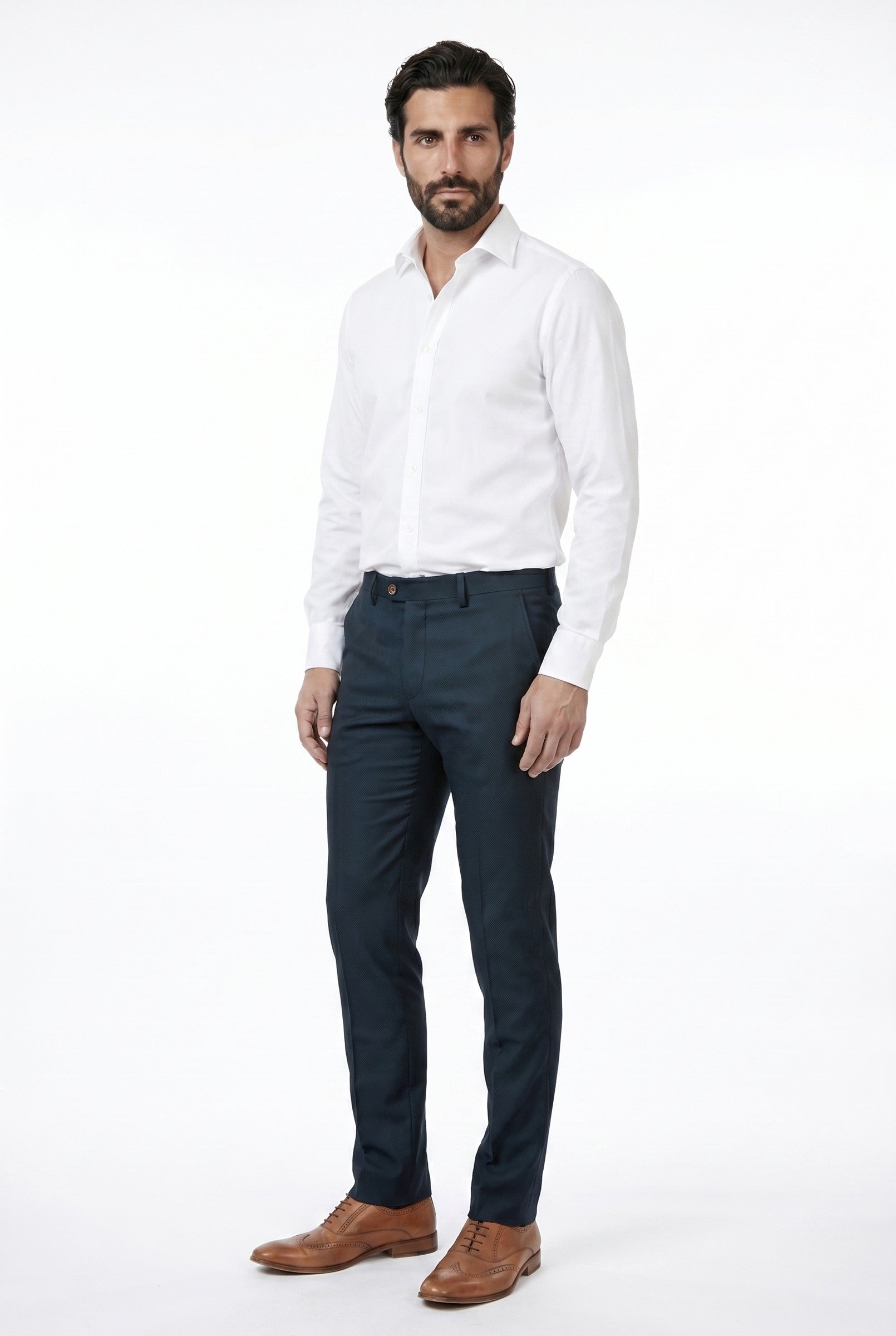 Men's Slim Fit Tailored Trousers | Blackstone London