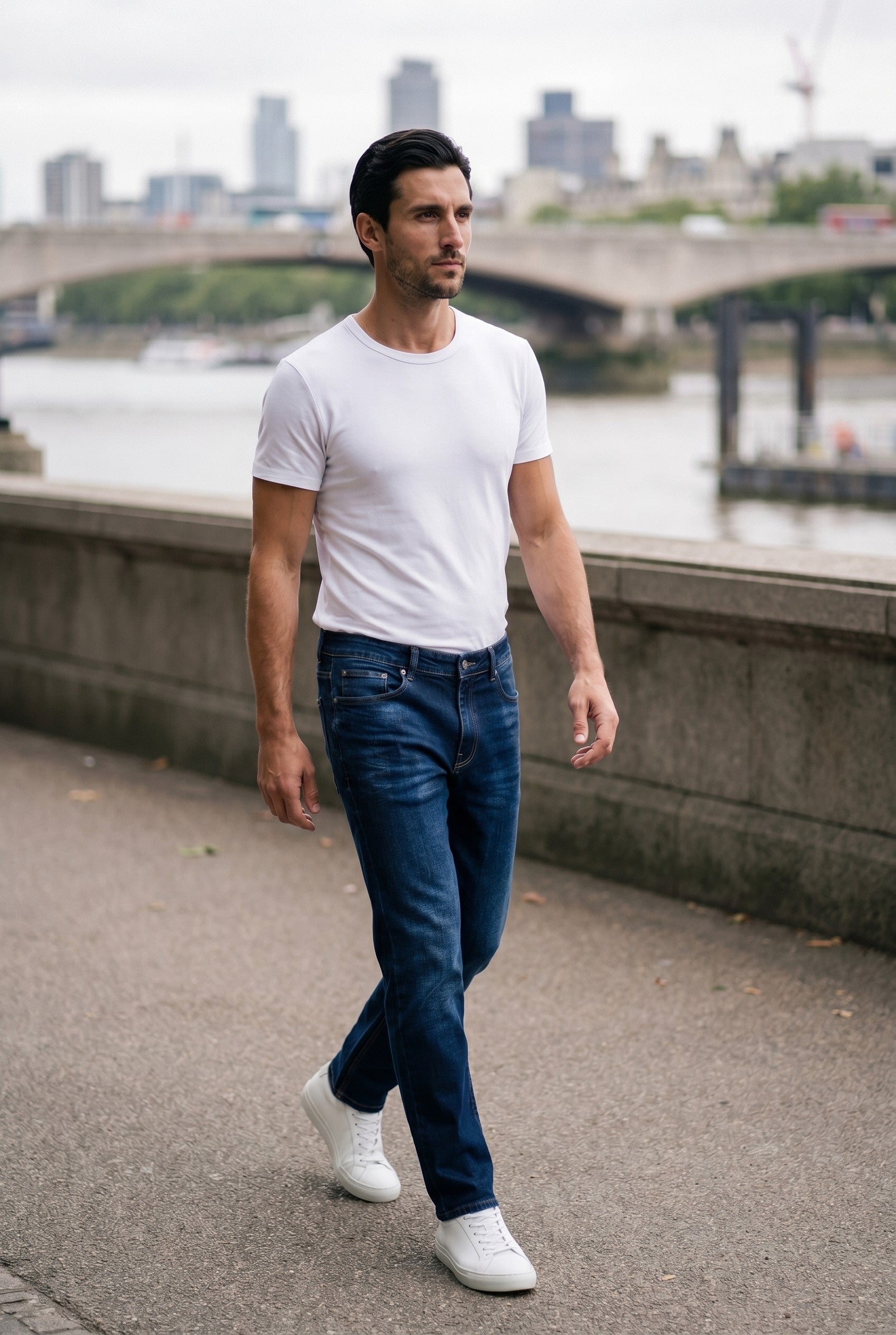 Men's Straight Leg Denim Jeans | Blackstone London