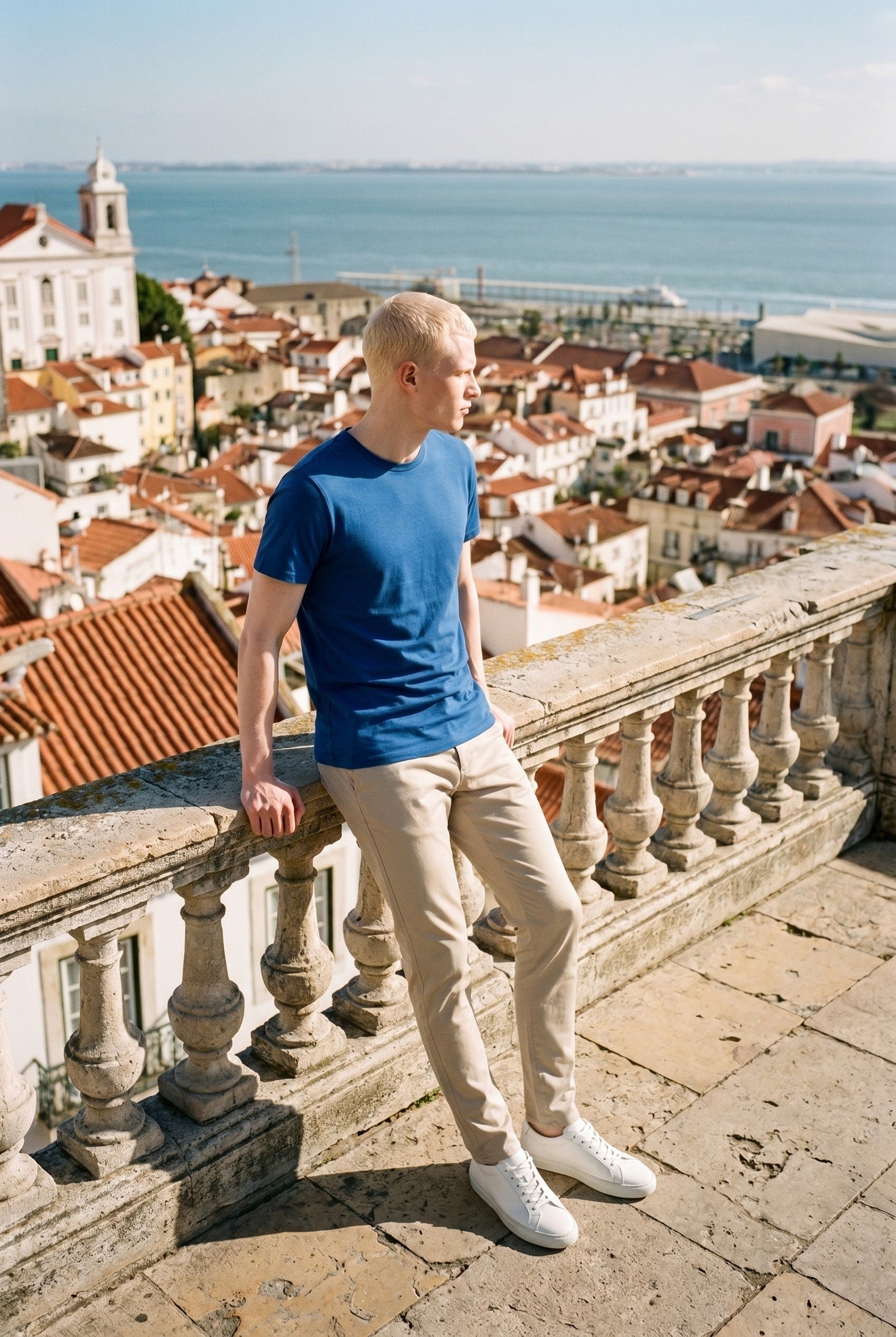 Eyelet Crew Neck T-Shirt lifestyle