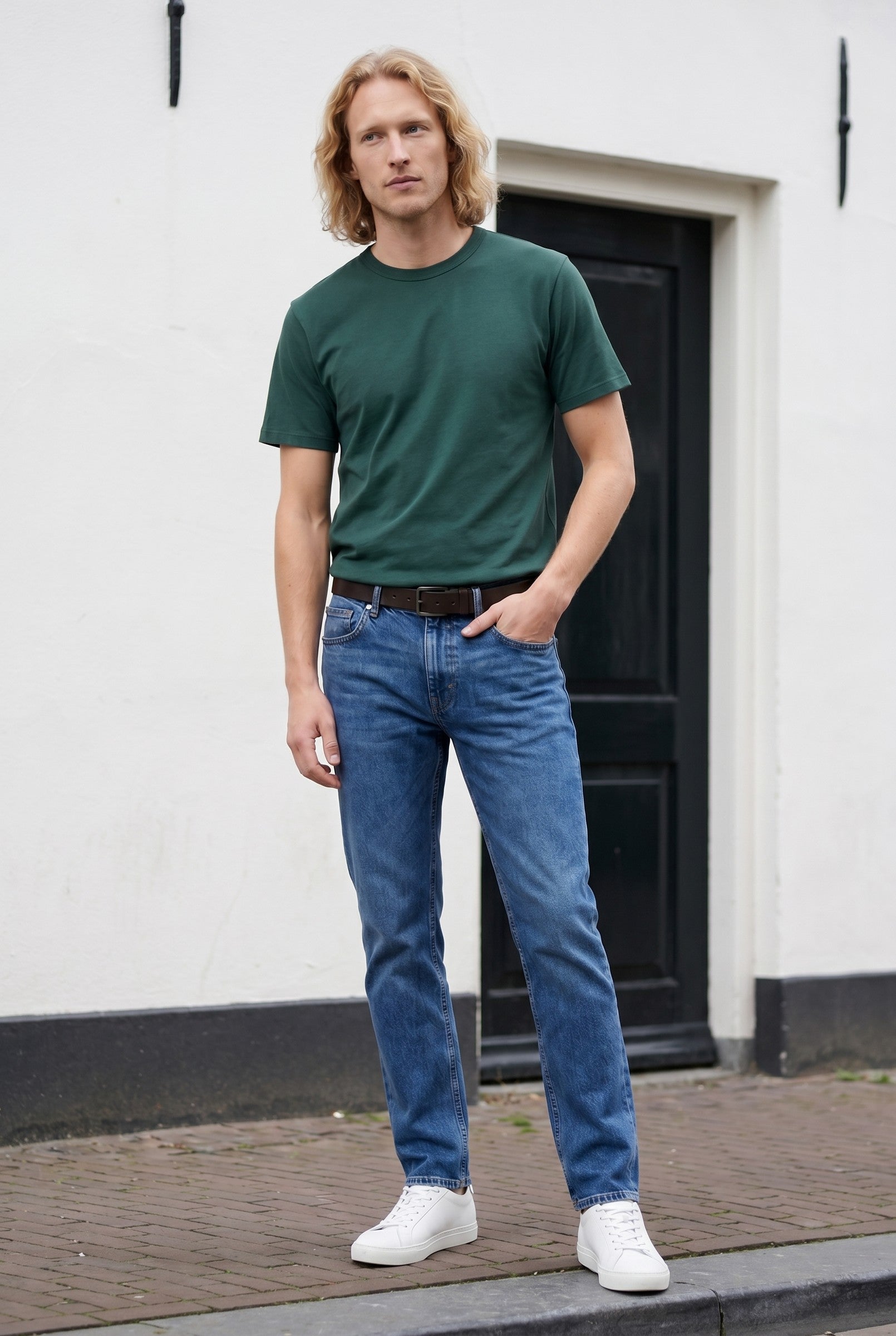 Men's Midweight Cotton Crew Neck T-Shirt | Blackstone London