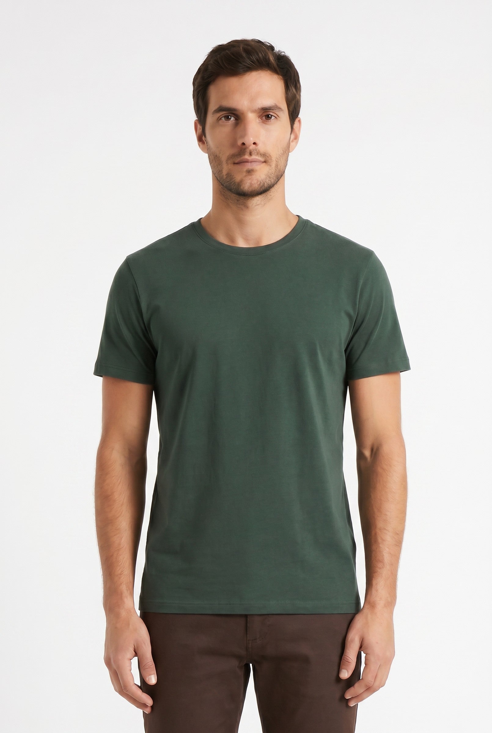 Men's Eyelet Crew Neck T-Shirt | Blackstone London