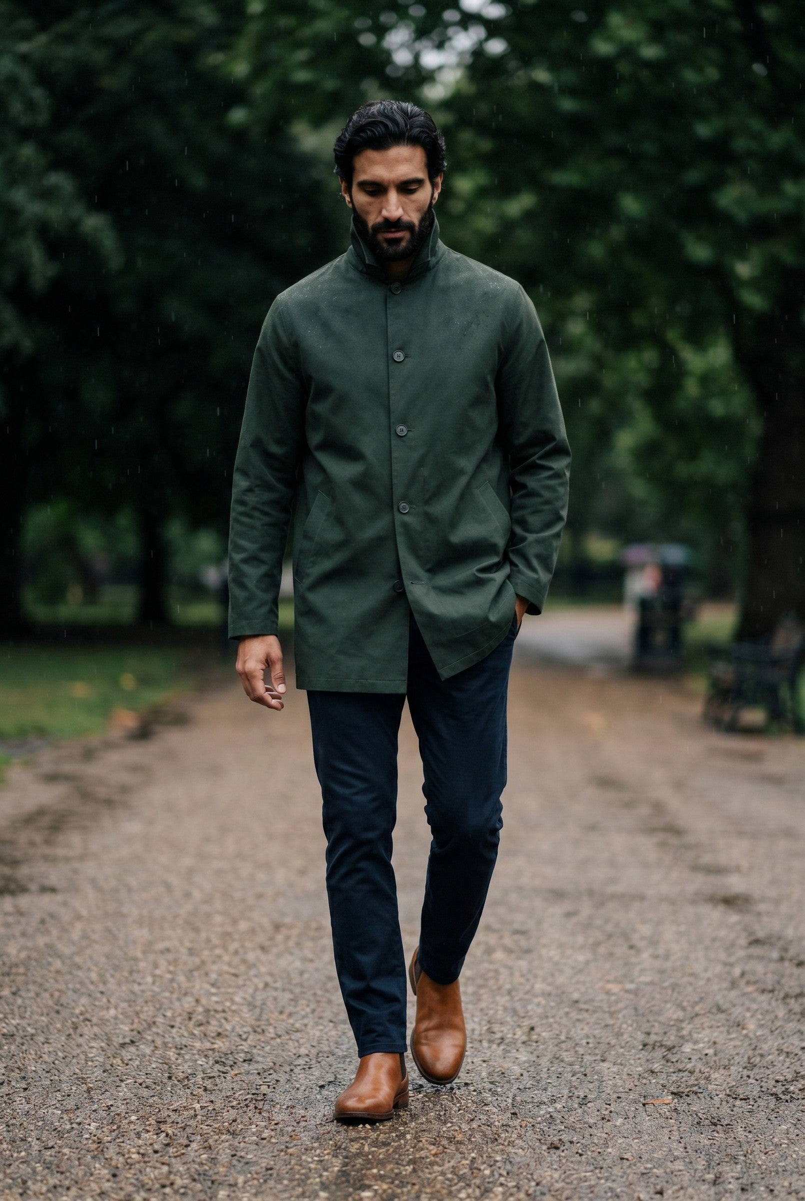 Men's Sherlock Short Trench Coat | Blackstone London