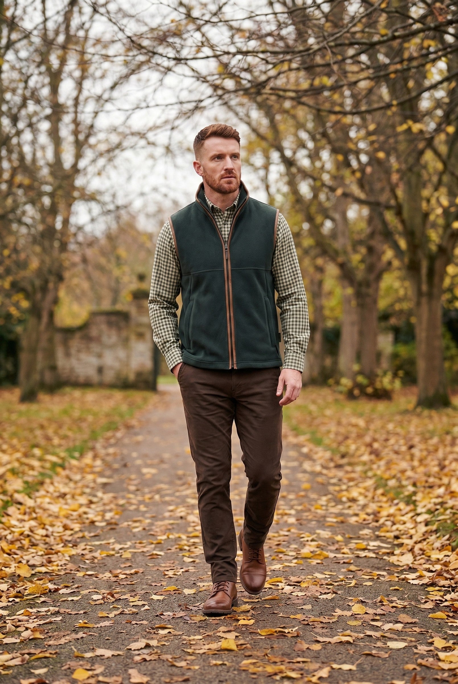 Men's Heritage Fleece Gilet | Blackstone London