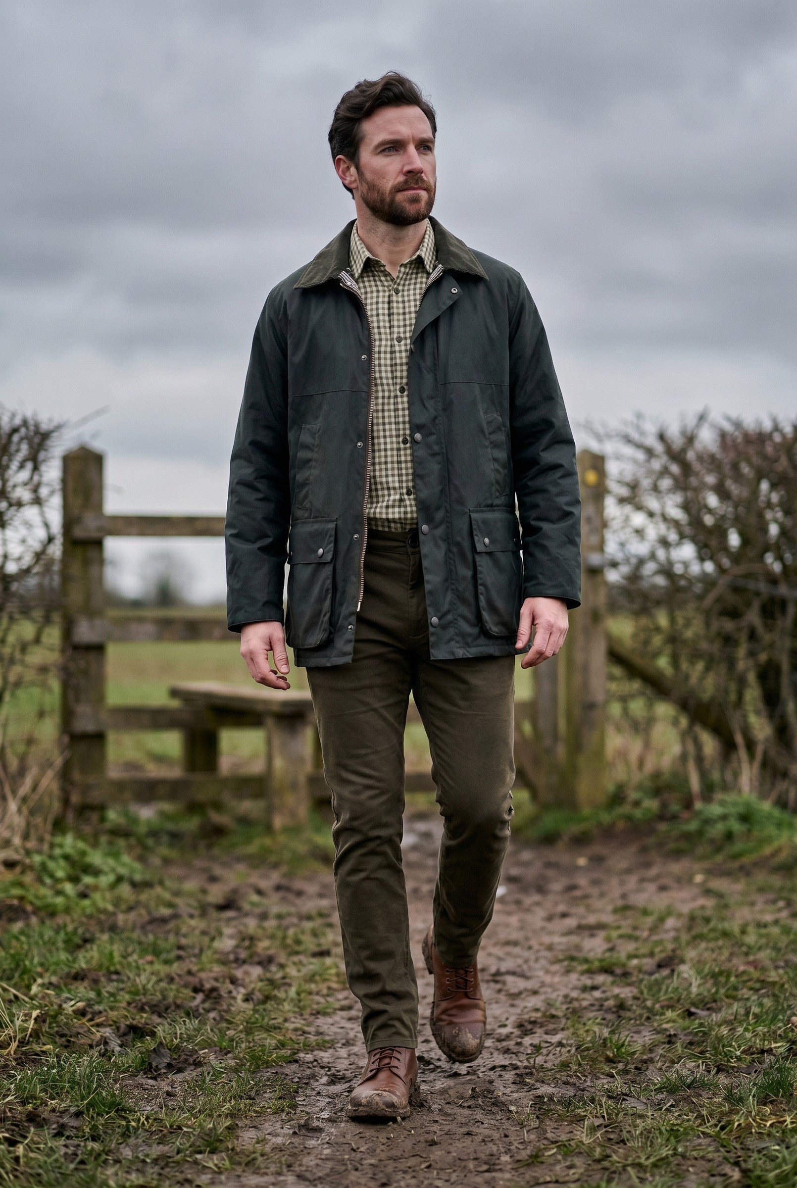 Men's Heritage Wax Field Jacket | Blackstone London