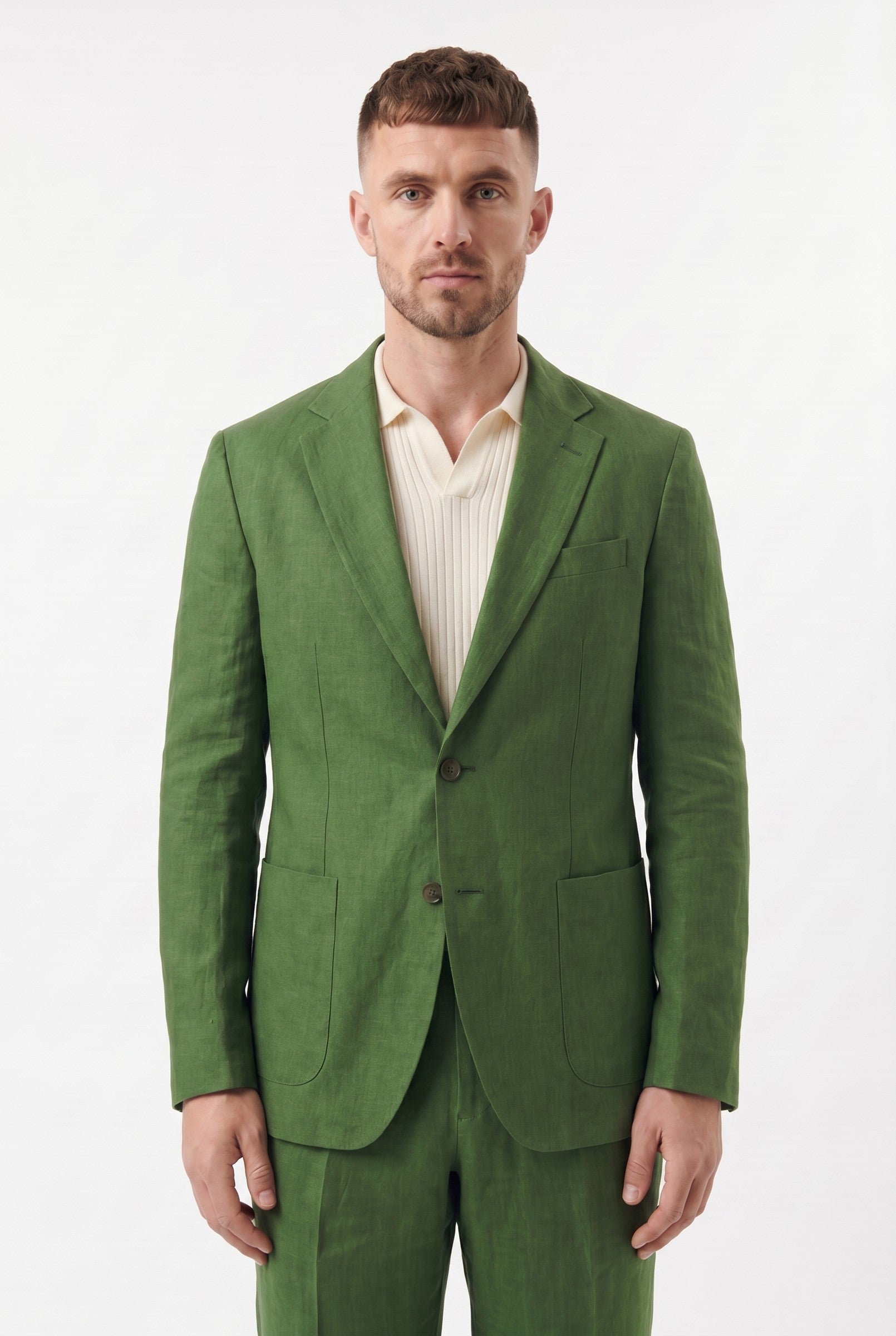 Men's Linen Tailored Blazer | Blackstone London