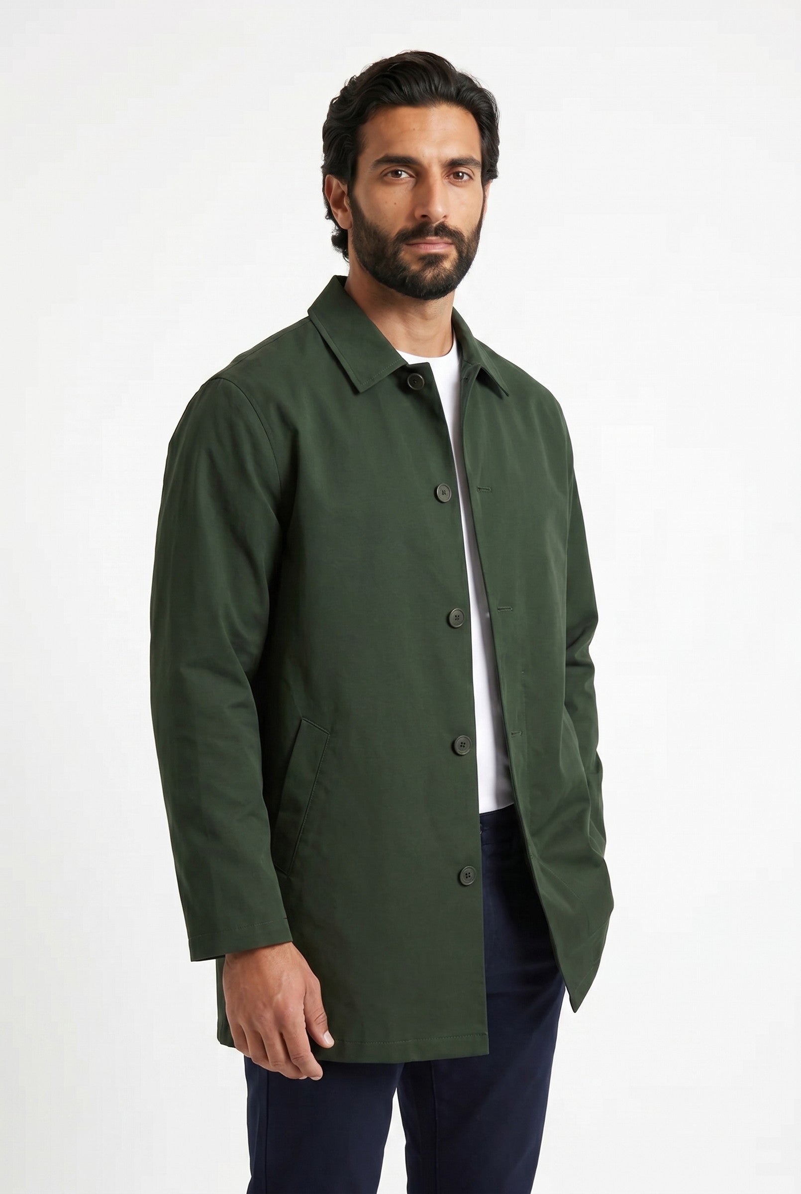 Men's Sherlock Short Trench Coat | Blackstone London