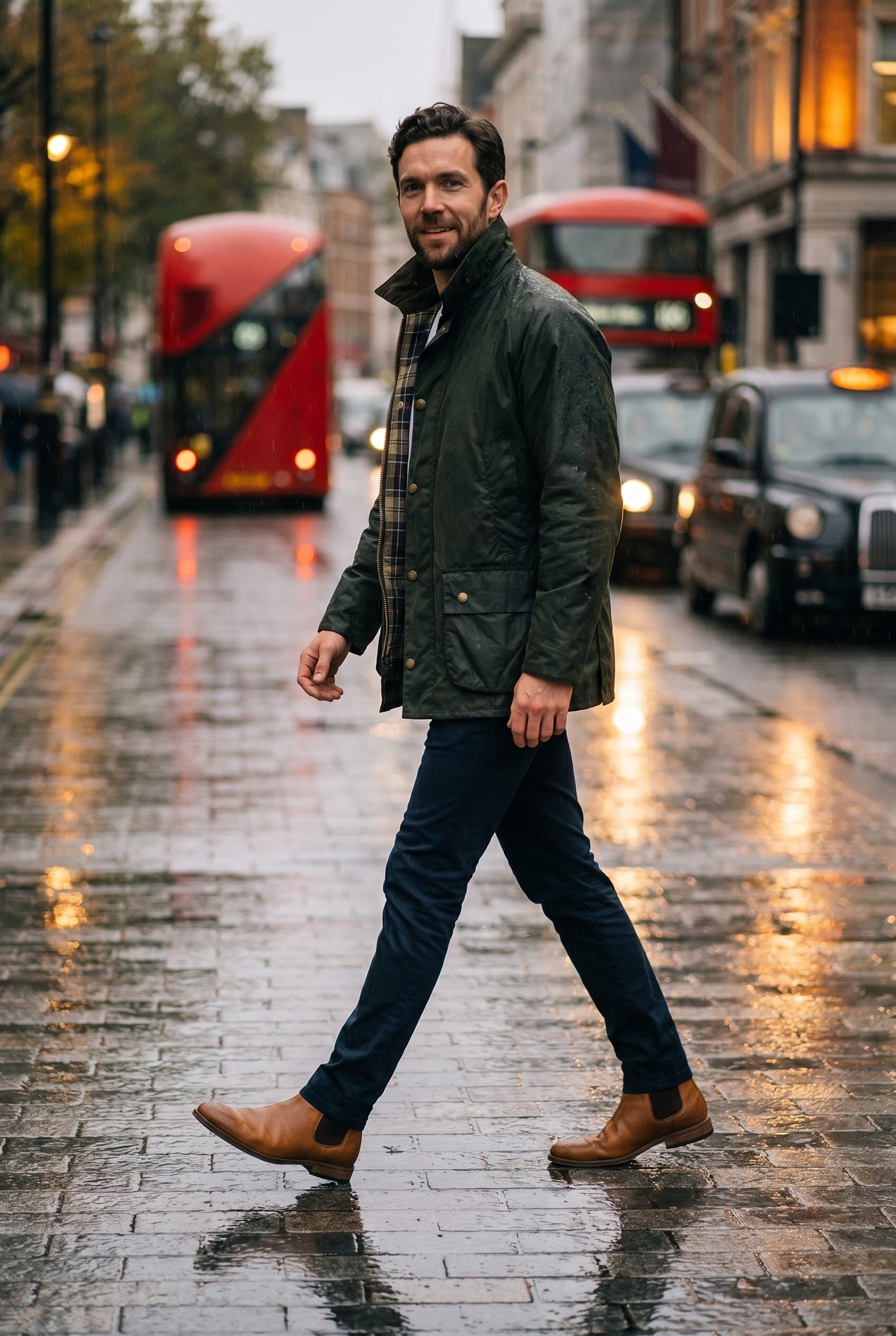 Men's Padded Wax Jacket | Blackstone London
