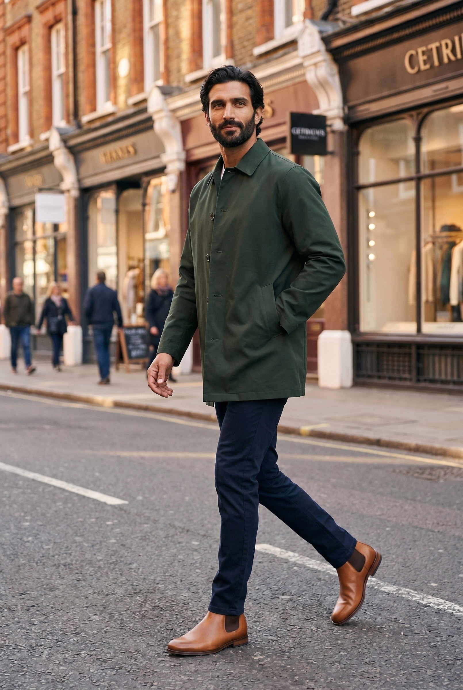 Men's Sherlock Short Trench Coat | Blackstone London