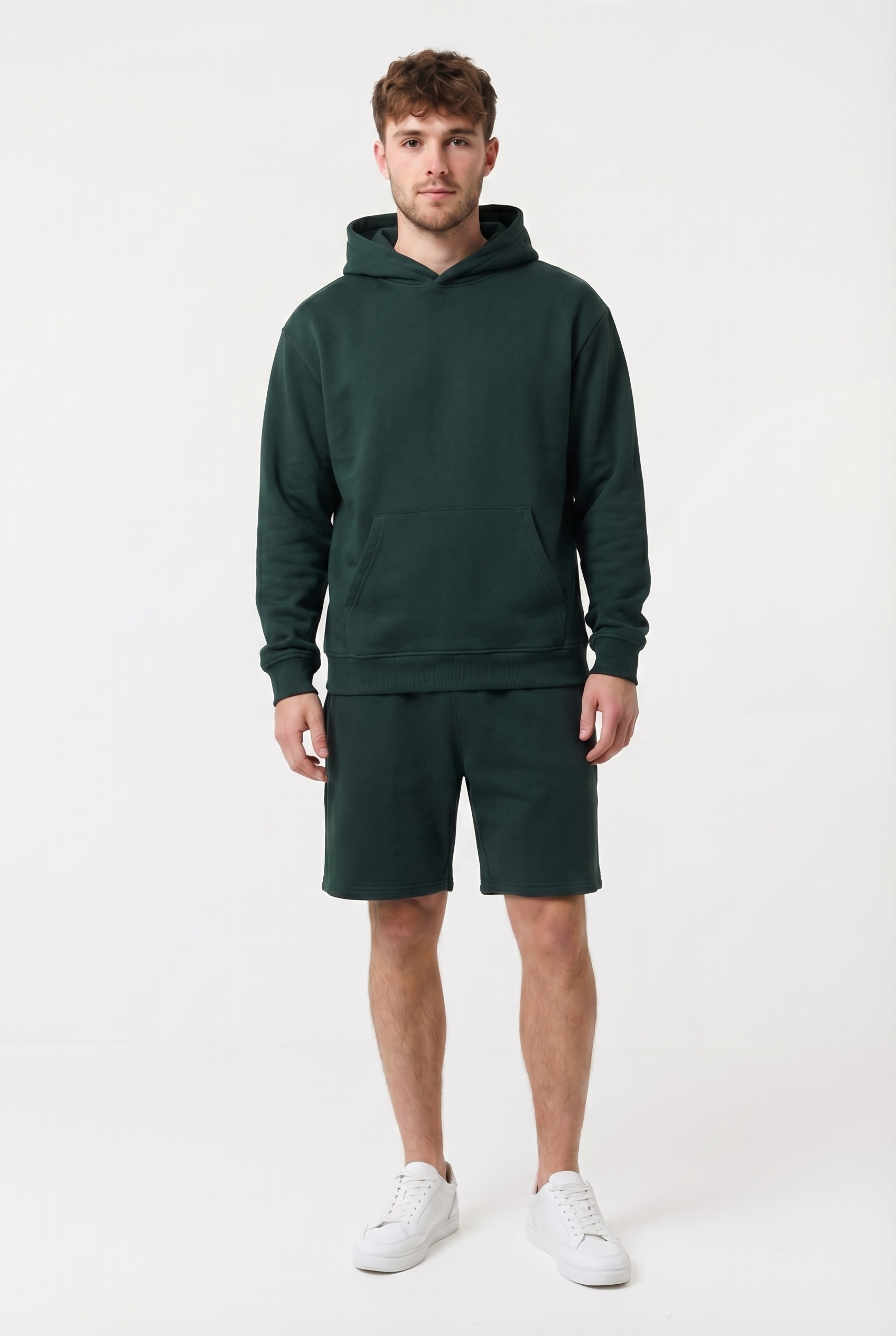 Men's Knit Hoodie & Shorts 2-Piece Set | Blackstone London