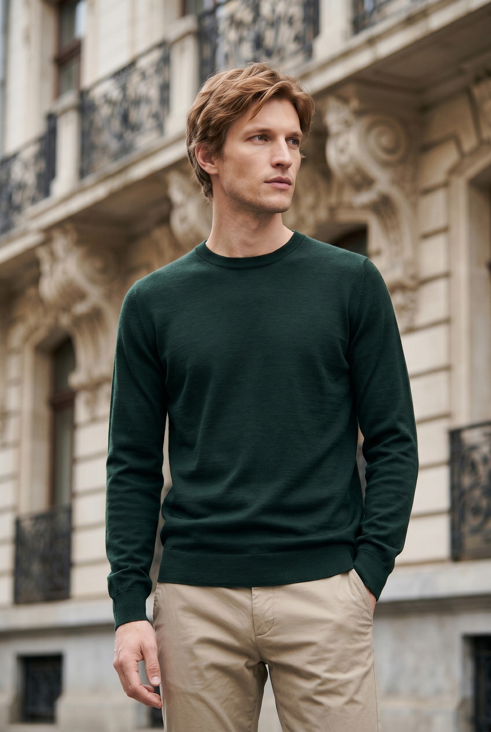 Men's Crew Neck Knit Sweater | Blackstone London