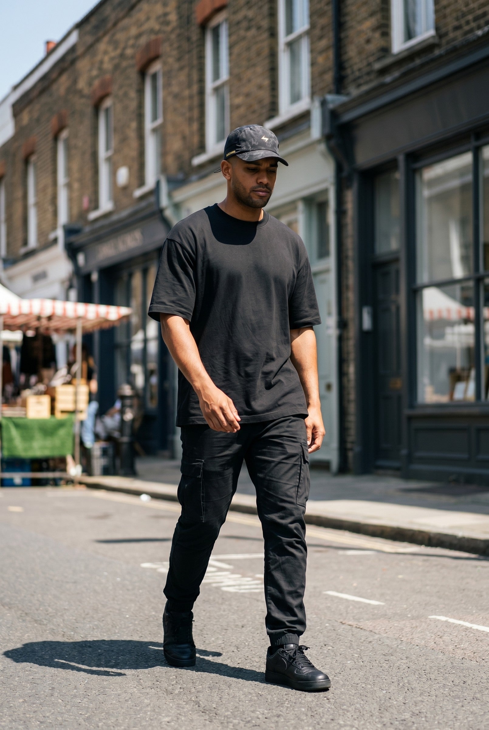 Men's Camo Print Snapback Cap | Blackstone London