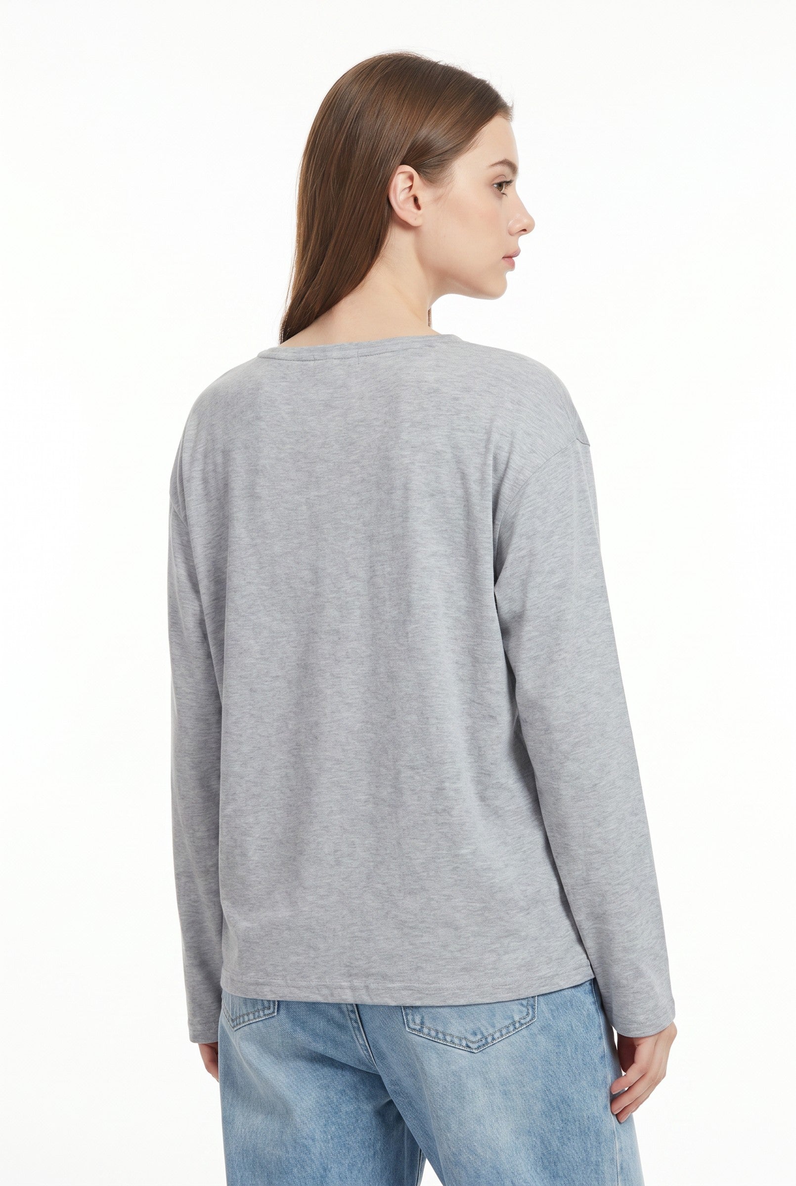 Women's Cross Detail Oversized Long Sleeve Top | Blackstone London