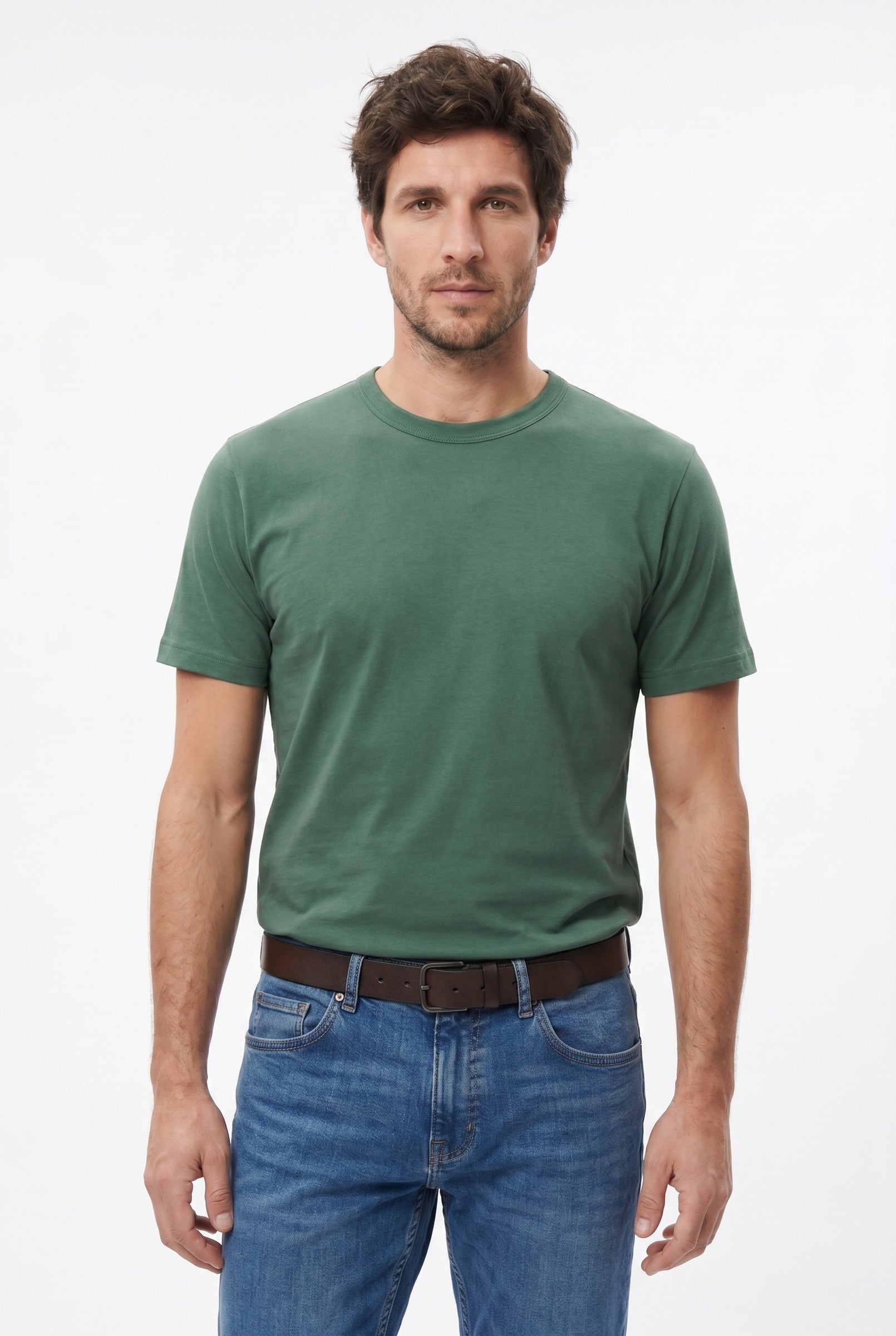 Men's Midweight Cotton Crew Neck T-Shirt | Blackstone London