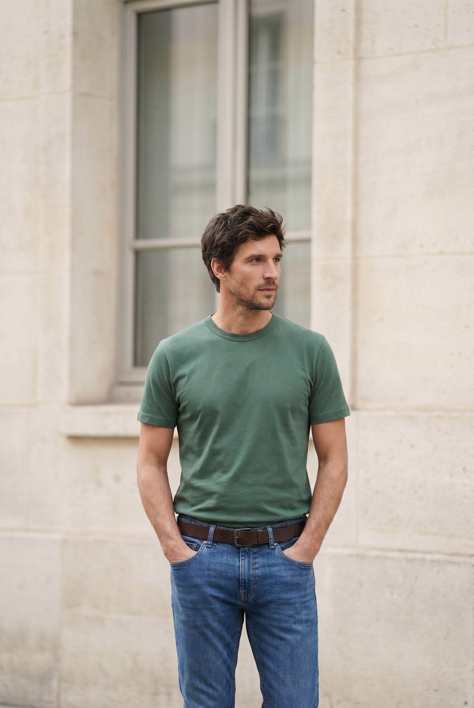 Men's Midweight Cotton Crew Neck T-Shirt | Blackstone London