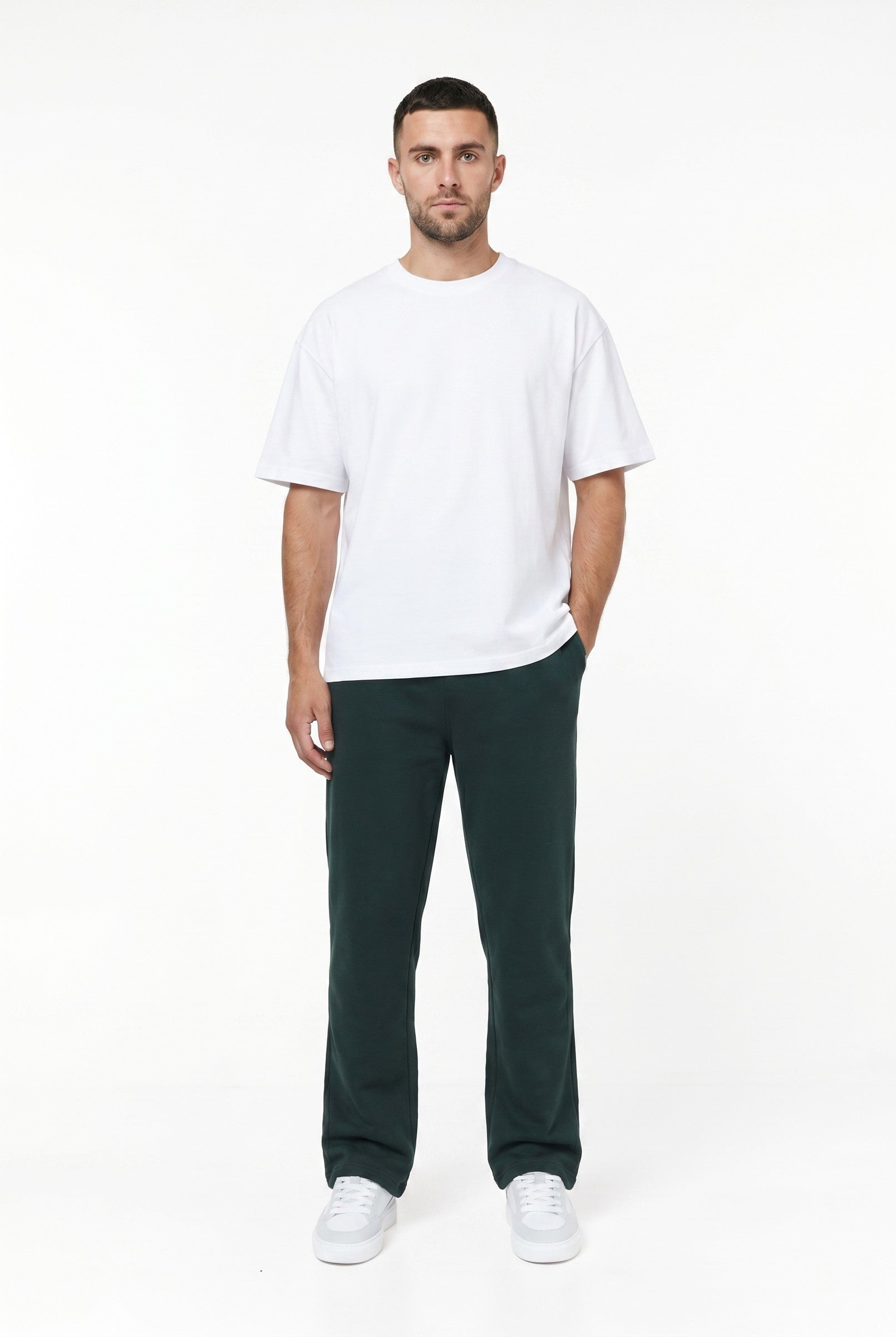 Men's Relaxed Fit Open Hem Joggers | Blackstone London
