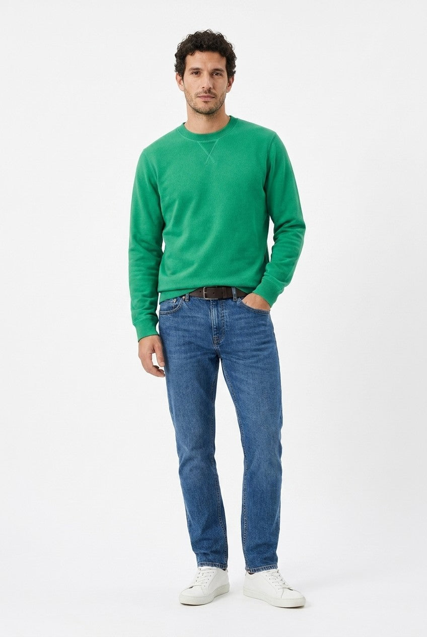 Men's Loopback Crewneck Sweatshirt | Blackstone London