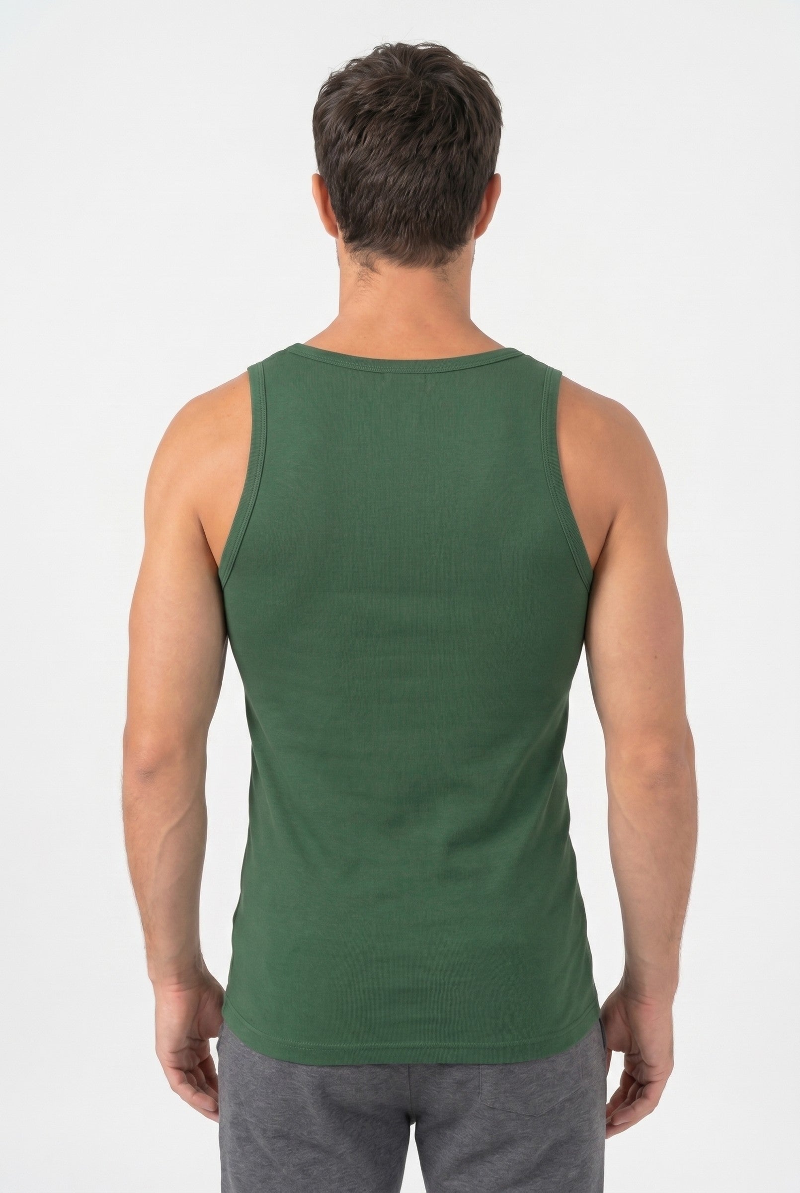 Men's Ribbed Cotton Tank Top | Blackstone London