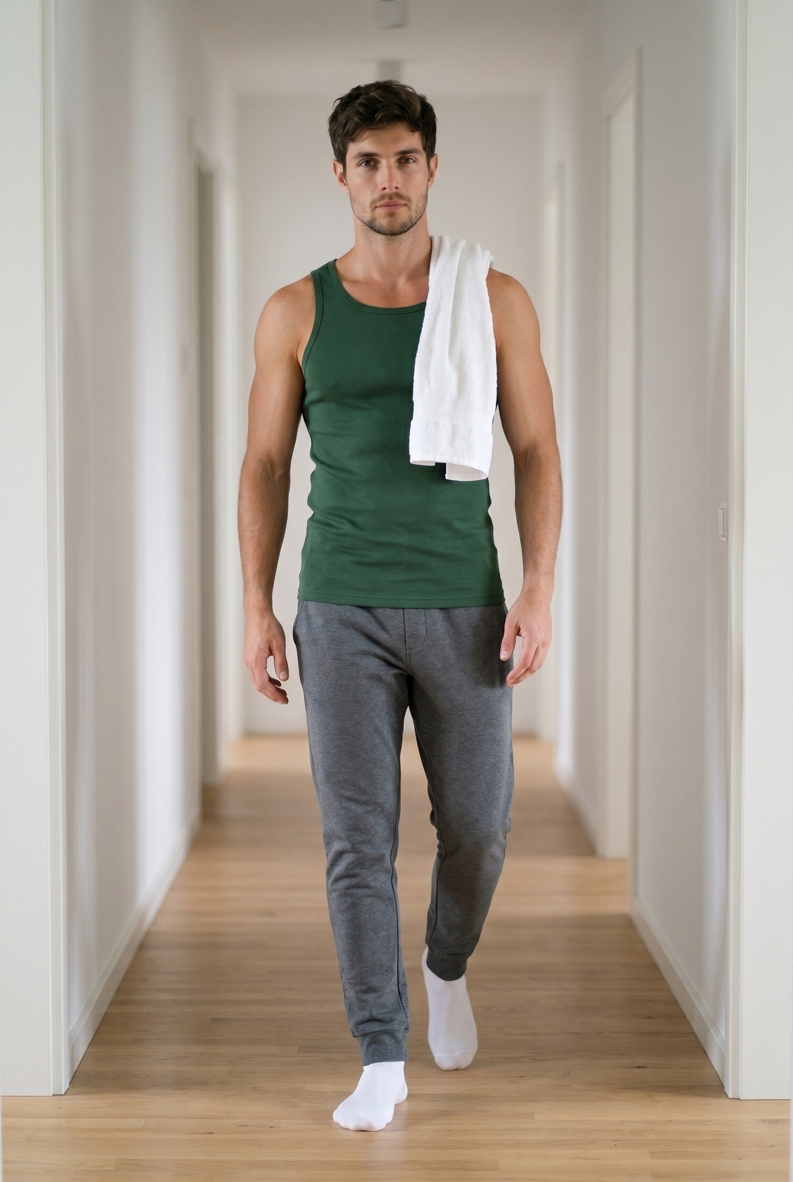 Men's Ribbed Cotton Tank Top | Blackstone London