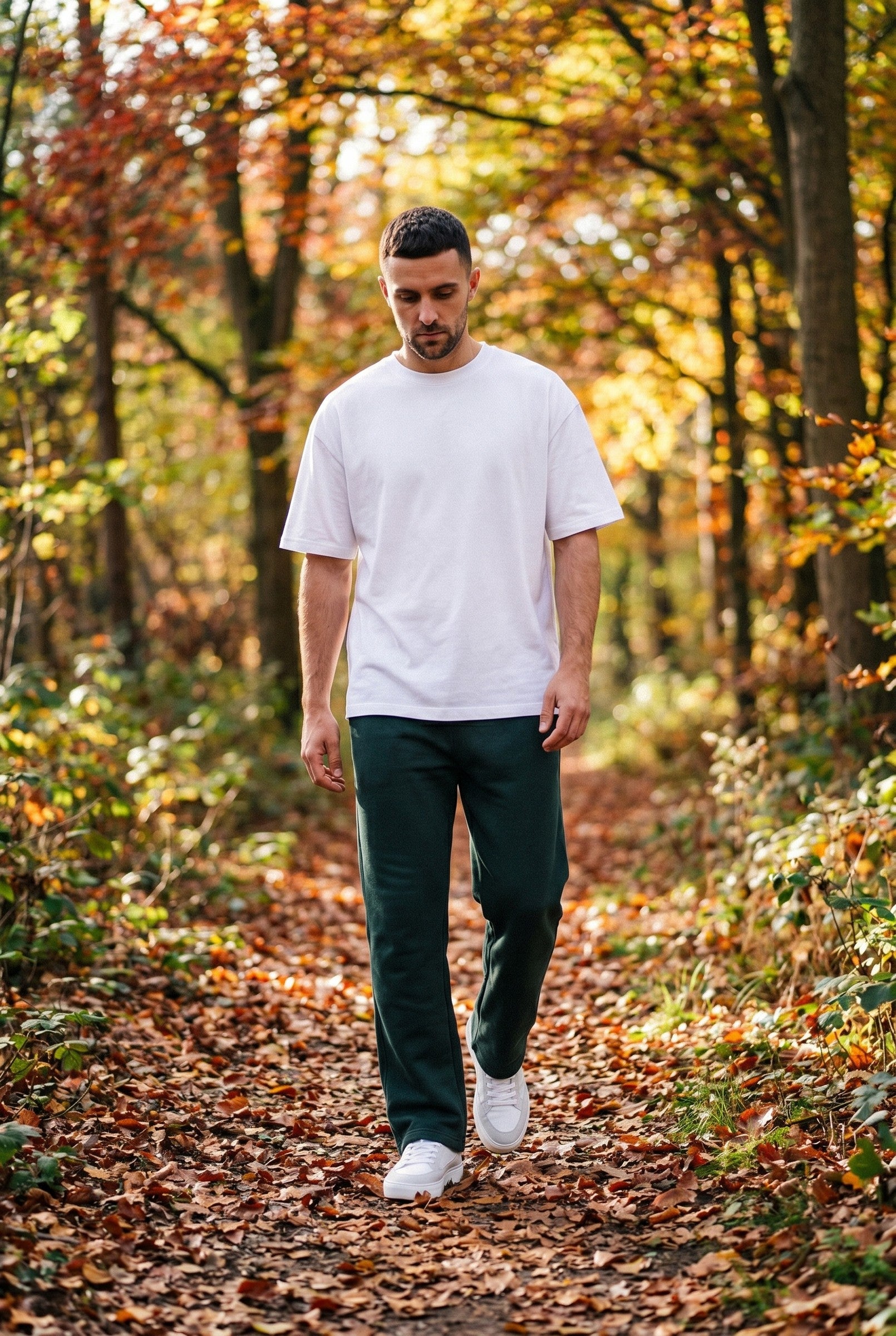 Men's Relaxed Fit Open Hem Joggers | Blackstone London