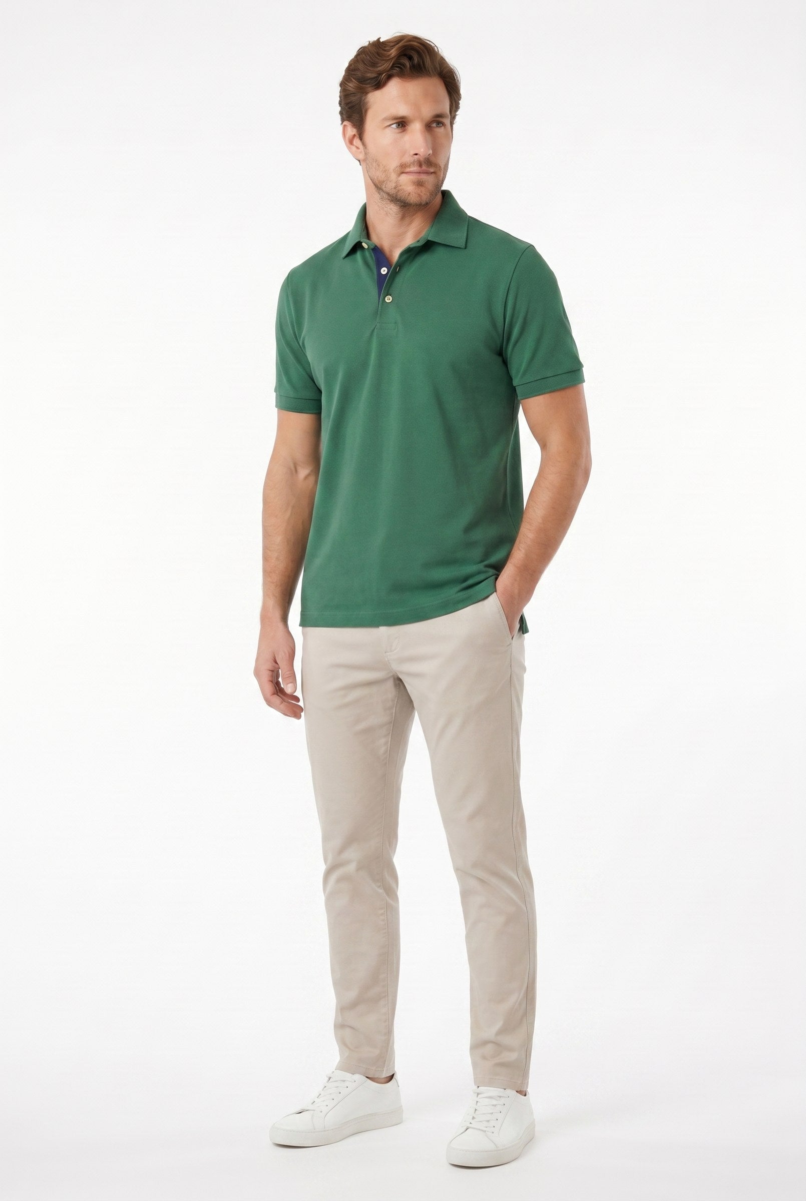 Men's Classic Fit Pique Polo Shirt | Blackstone London