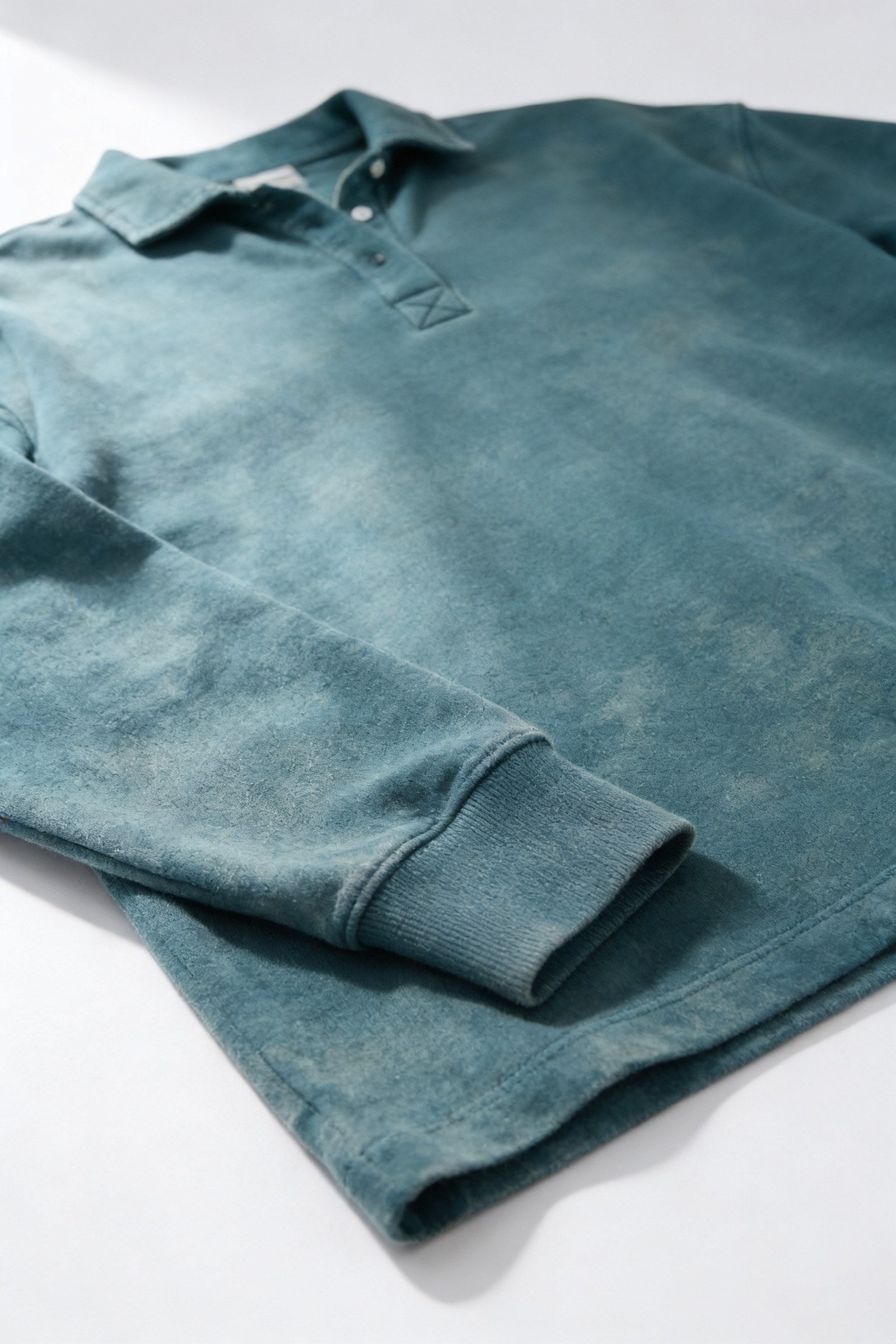 Women's Half-Button Washed Sweater | Blackstone London