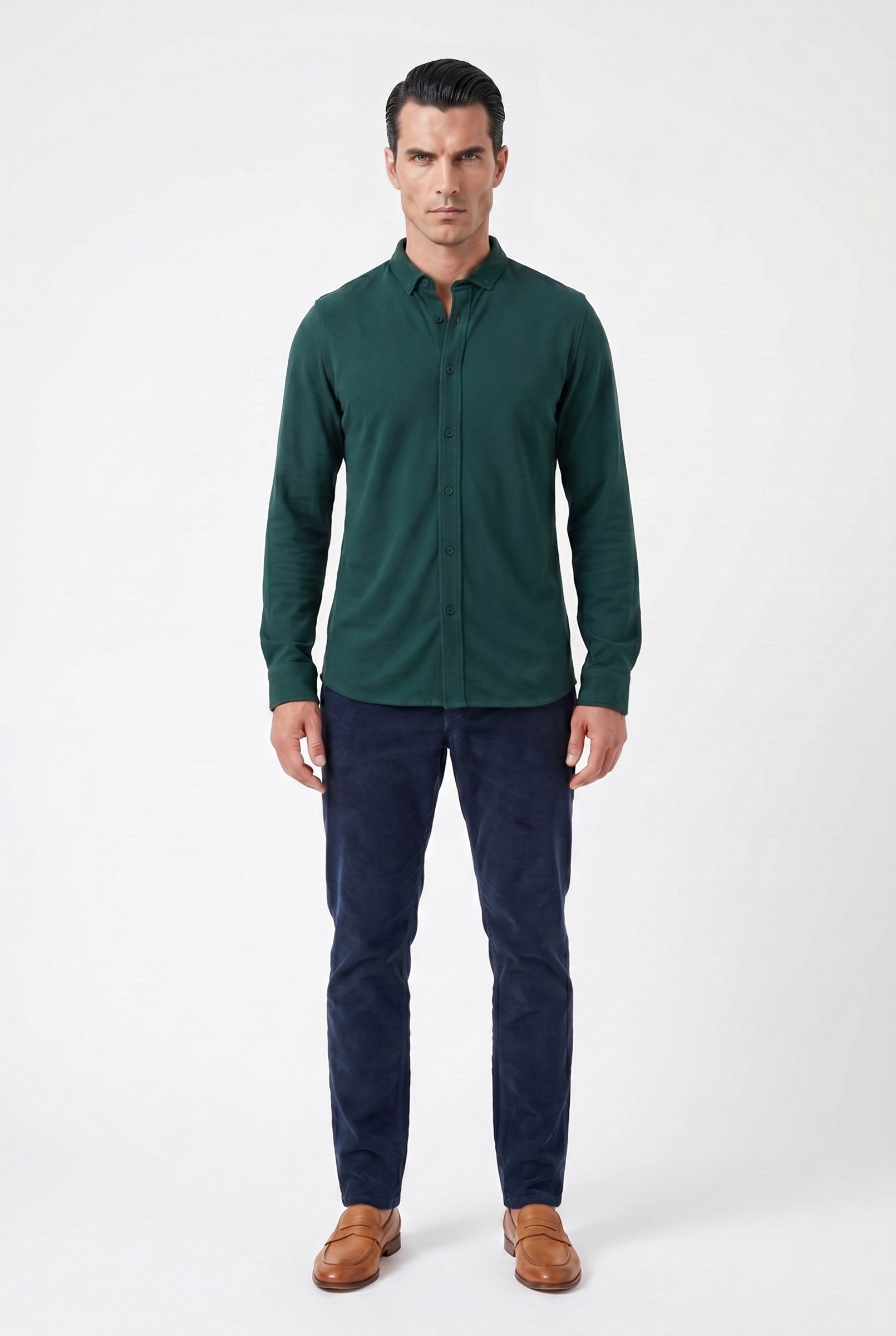 Men's Galloway Pique Jersey Shirt | Blackstone London