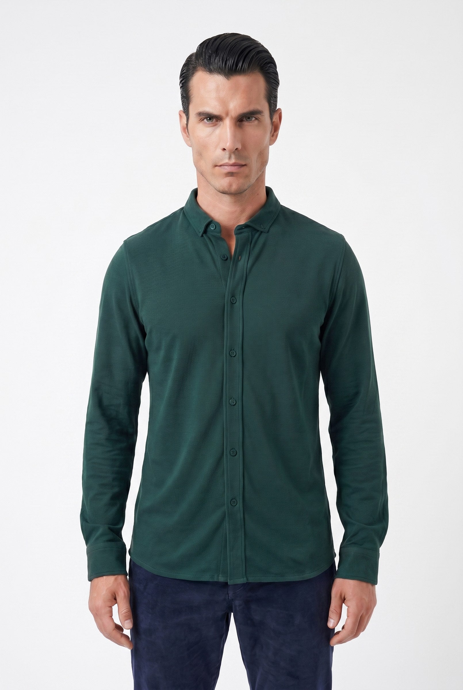 Men's Galloway Pique Jersey Shirt | Blackstone London