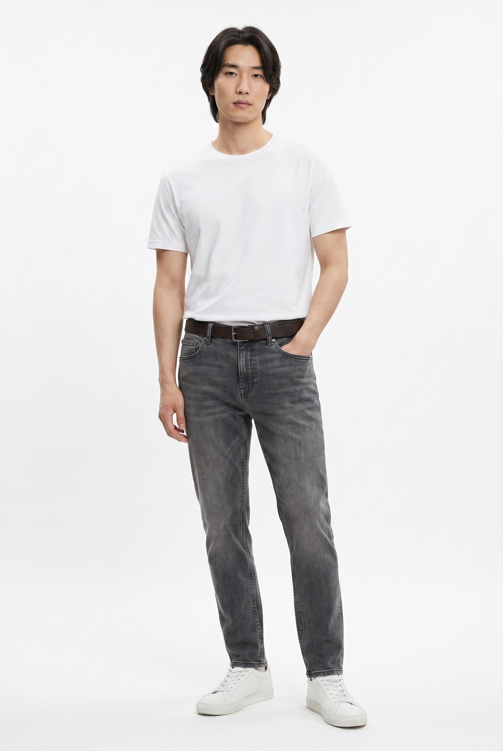 Men's Slim Tapered Stretch Denim Jeans | Blackstone London