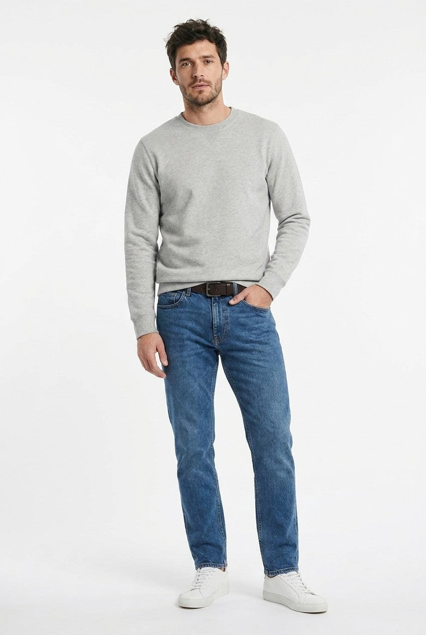 Men's Loopback Crewneck Sweatshirt | Blackstone London