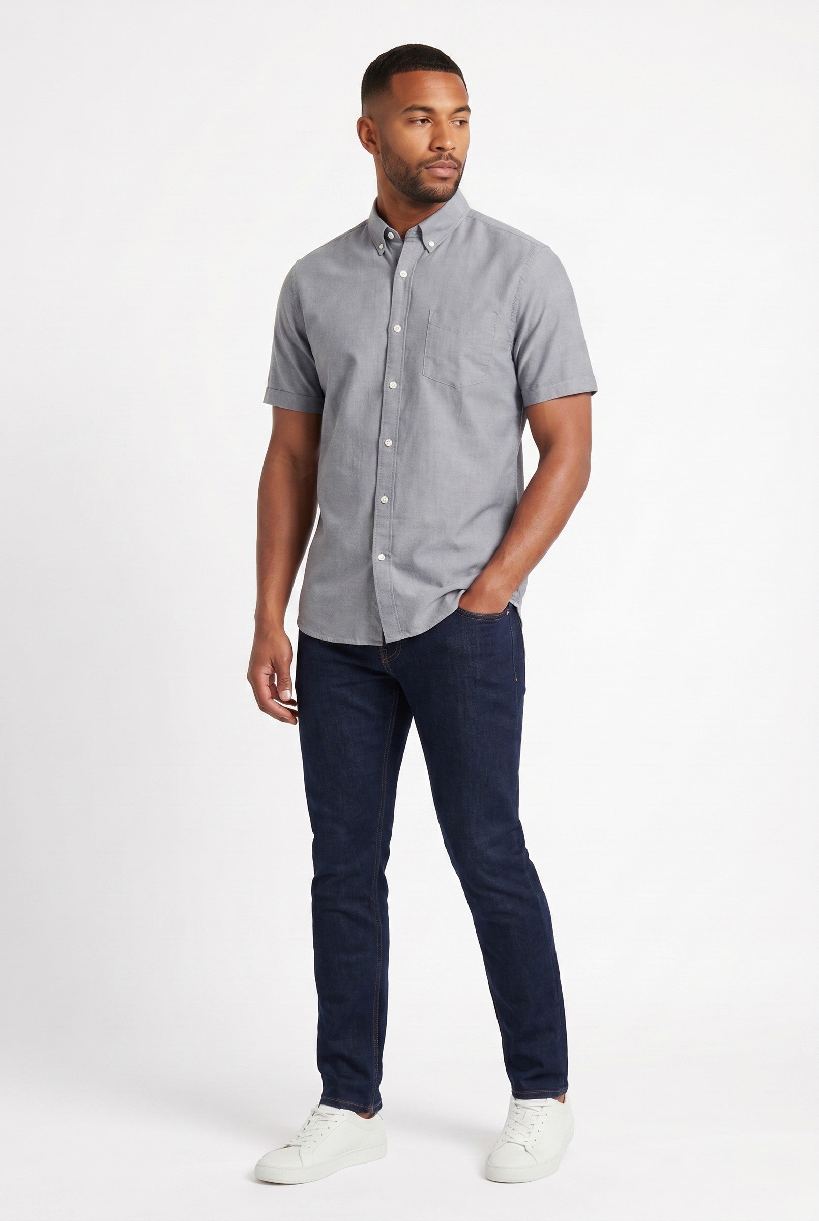 Men's Brewer Short-Sleeve Oxford Shirt | Blackstone London
